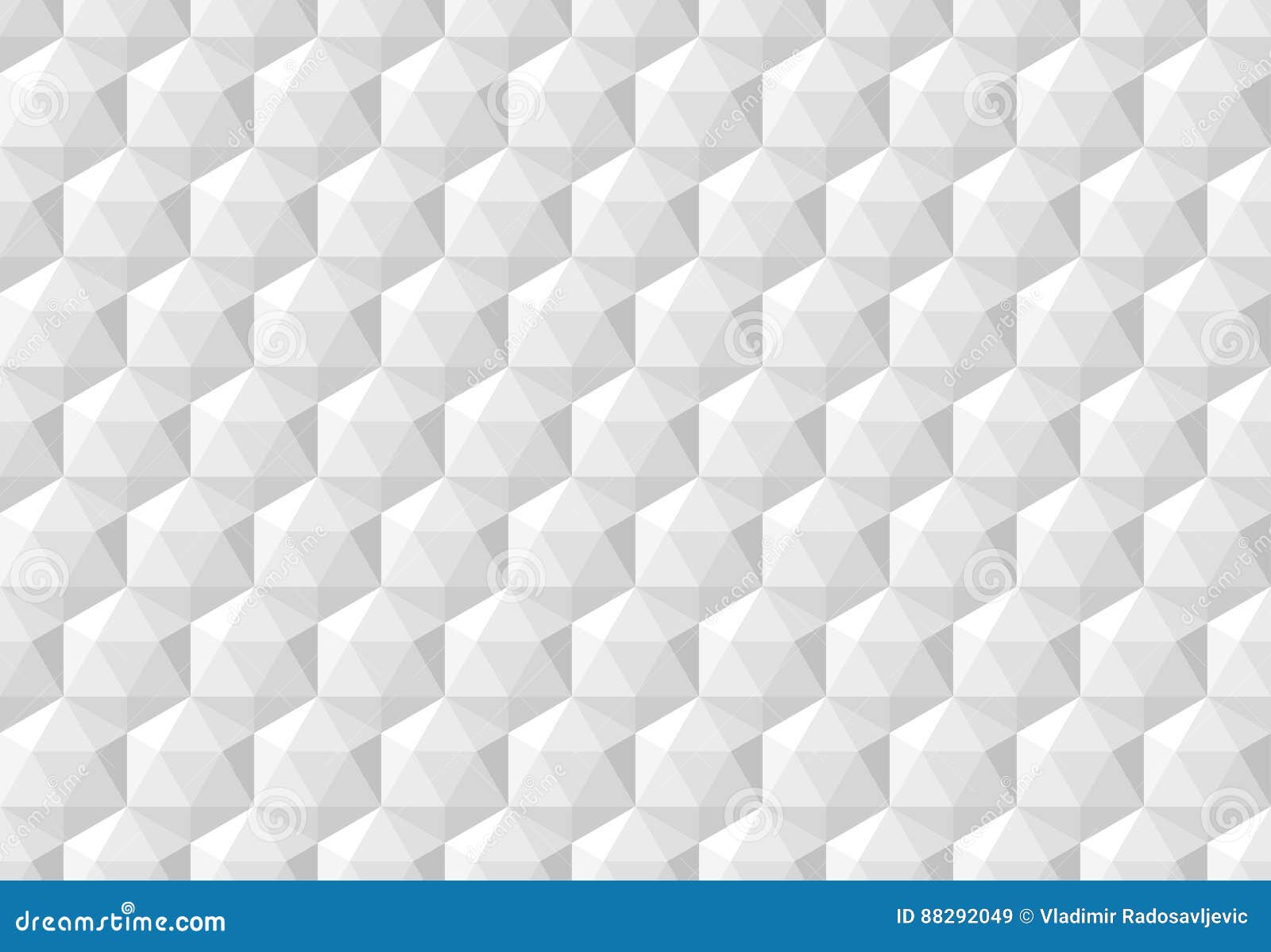 White Abstract Seamless Pattern with Geometric Hexagonal Cubes Stock ...