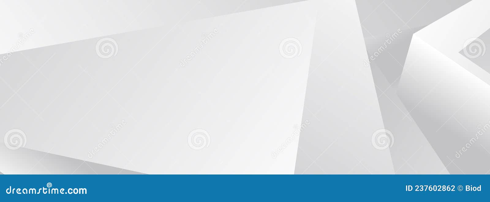 White Abstract Wide Banner Graphic Design Presentation Template