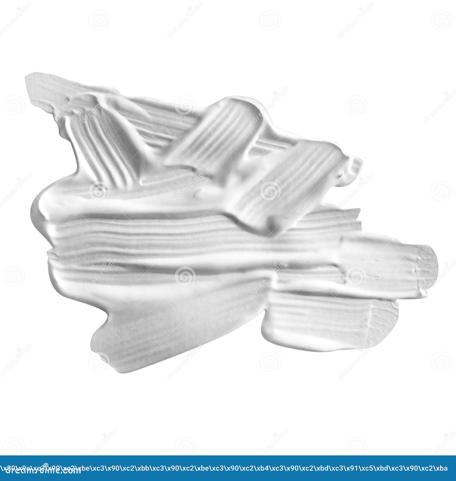 White Acrylic Abstract Paint Stain Stock Illustration Illustration of