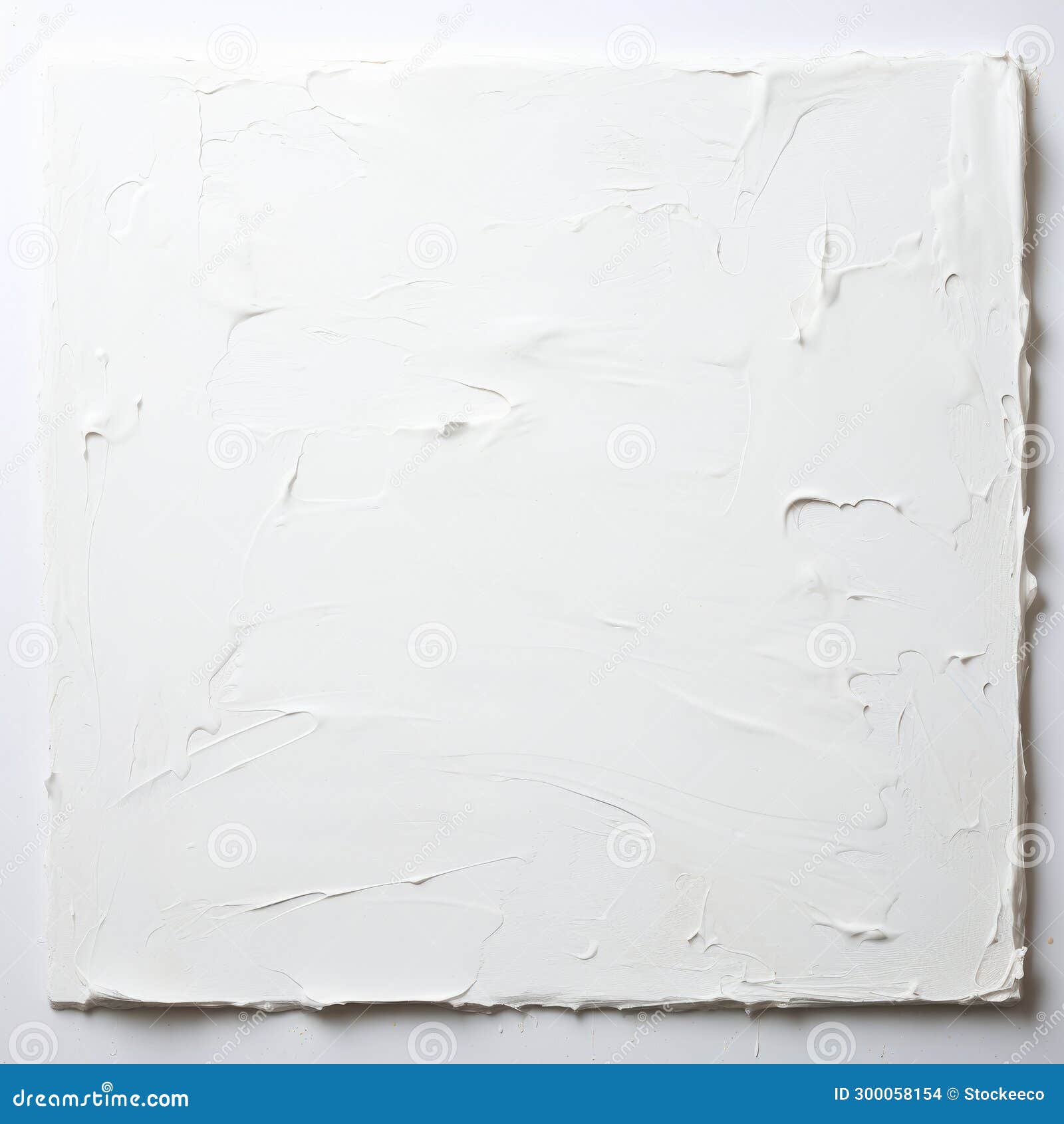 Minimalist White Painting with Wrinkles on Canvas Stock Illustration