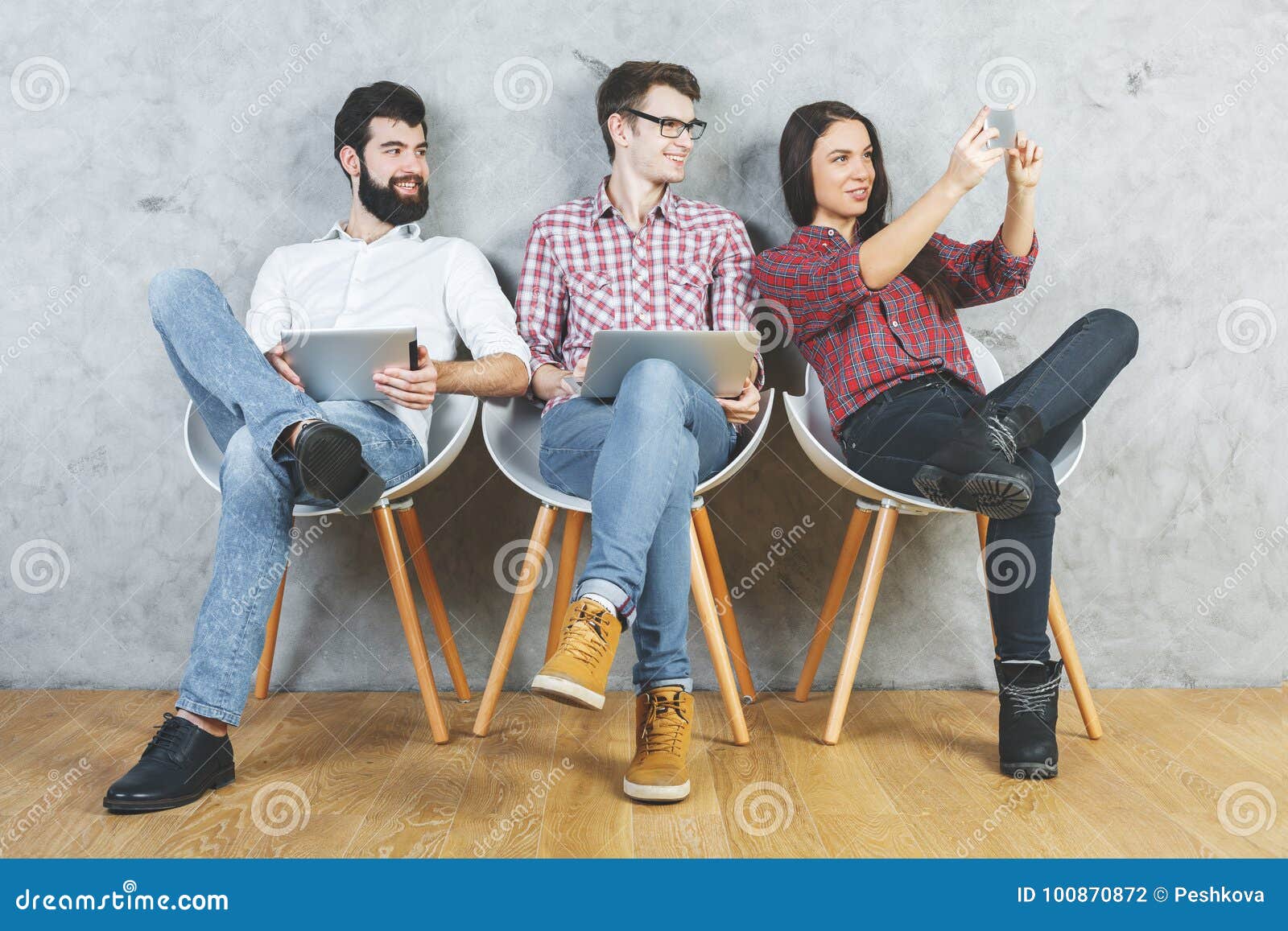 White Adults Using Electronic Gadgets Stock Photo Image of online