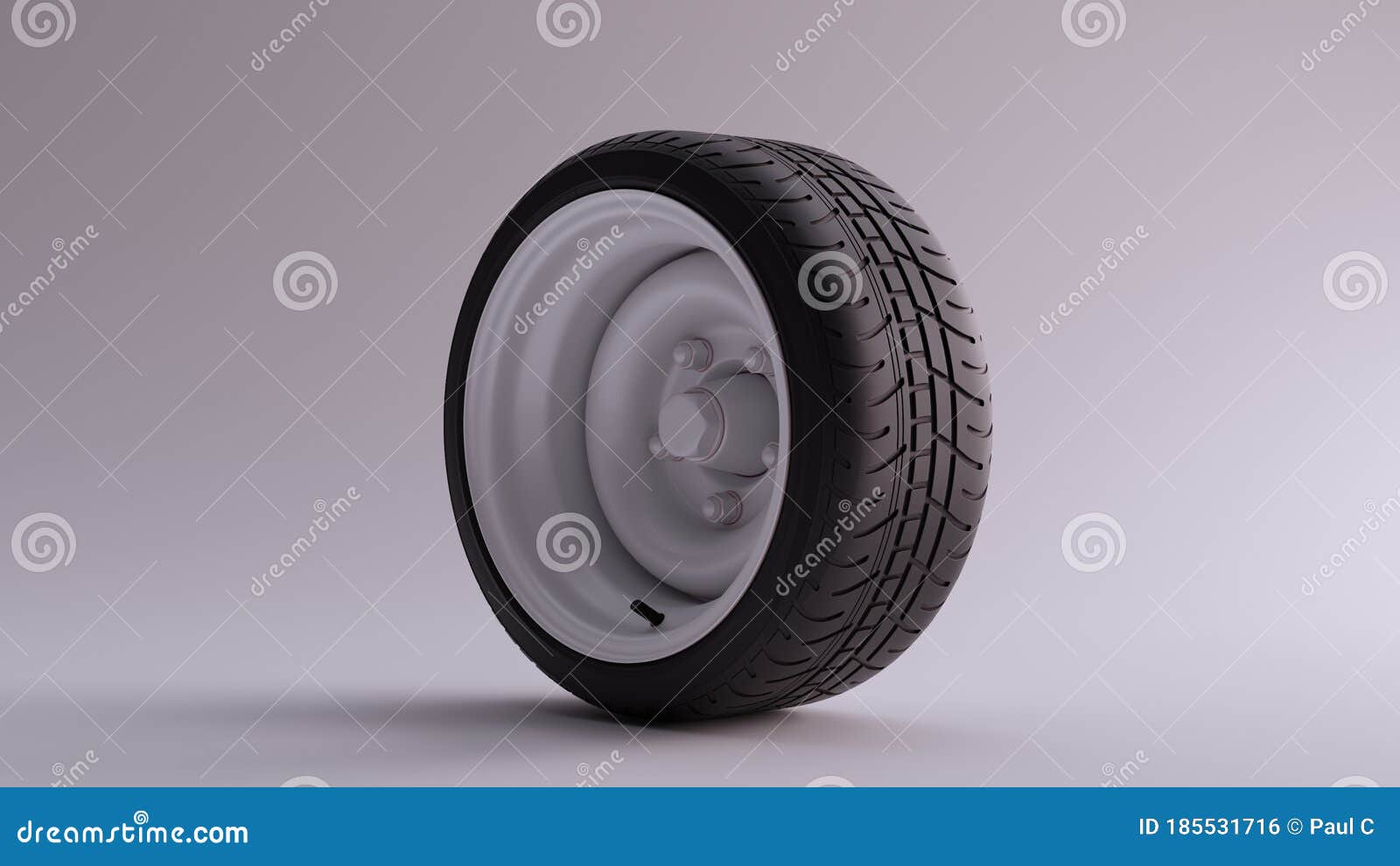 white alloy rim wheel with a complex multi spoke  with racing tyre