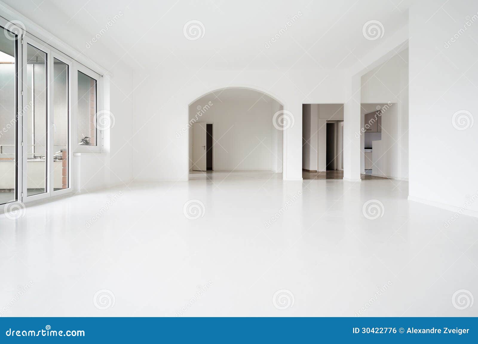 white apartment interior