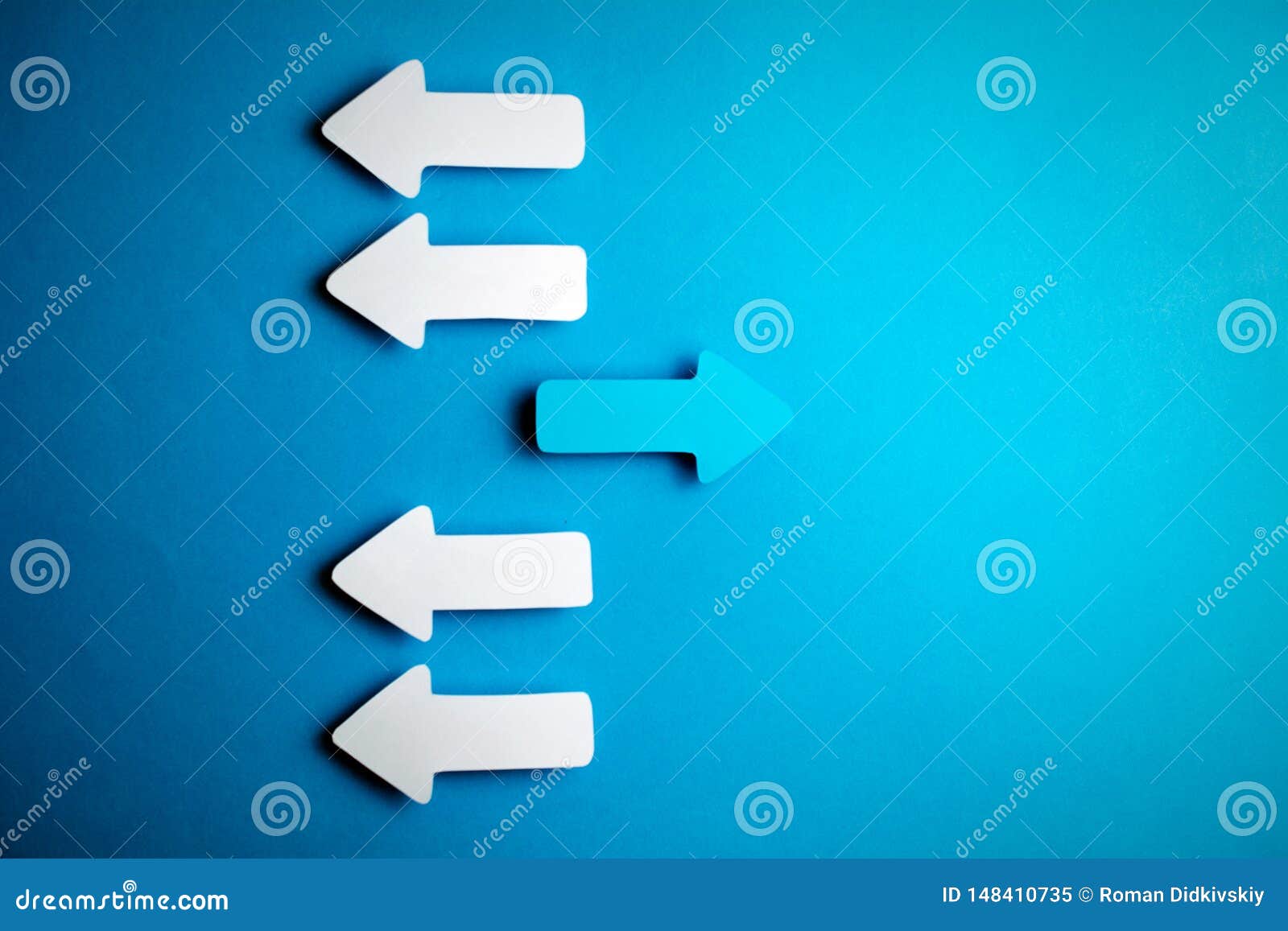White Arrows on a Blue Background Stock Image Image of abstract, blue 148410735