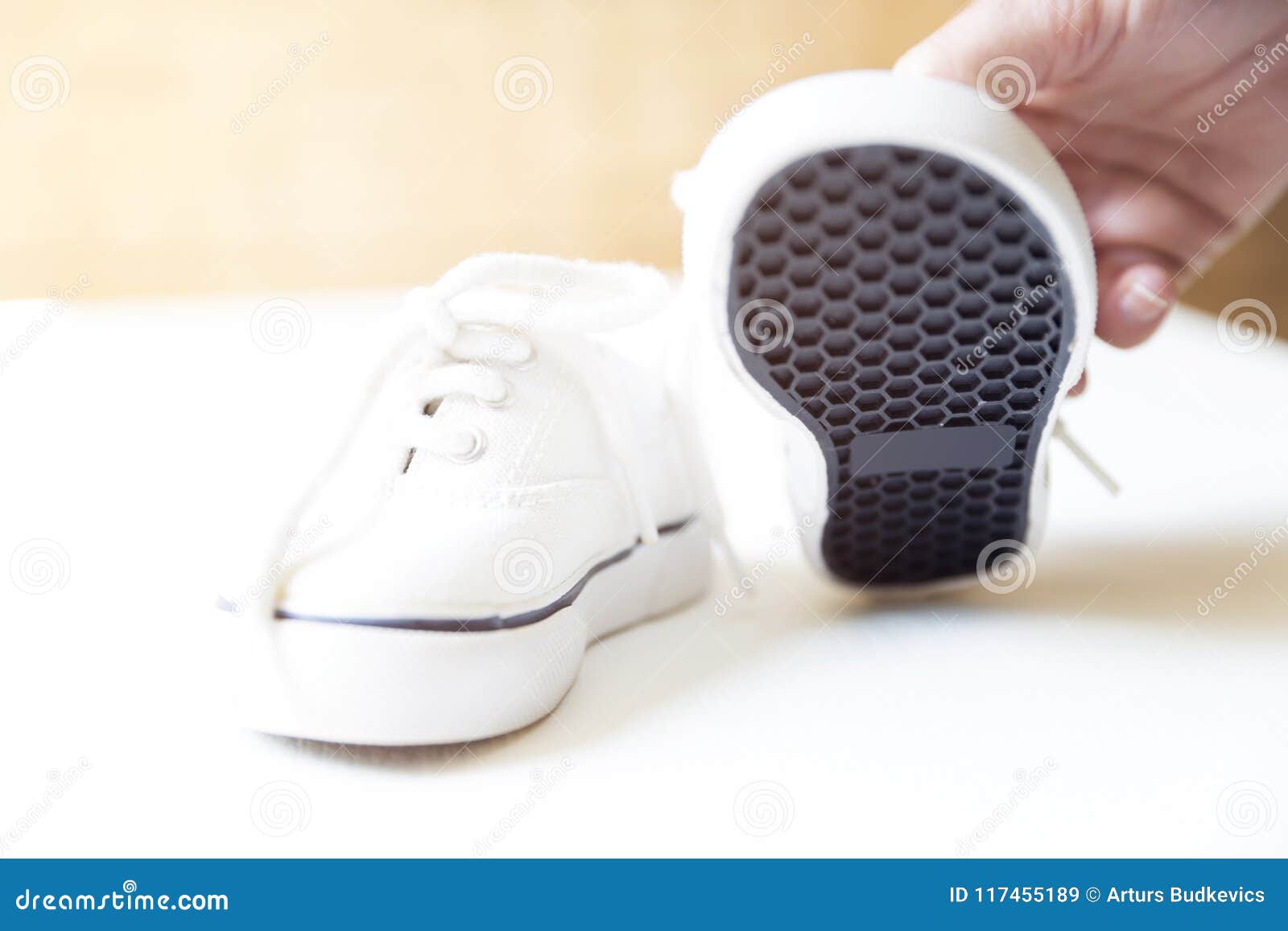 White Baby Sneakers. Maternity and Newborn Concept Stock Image - Image ...