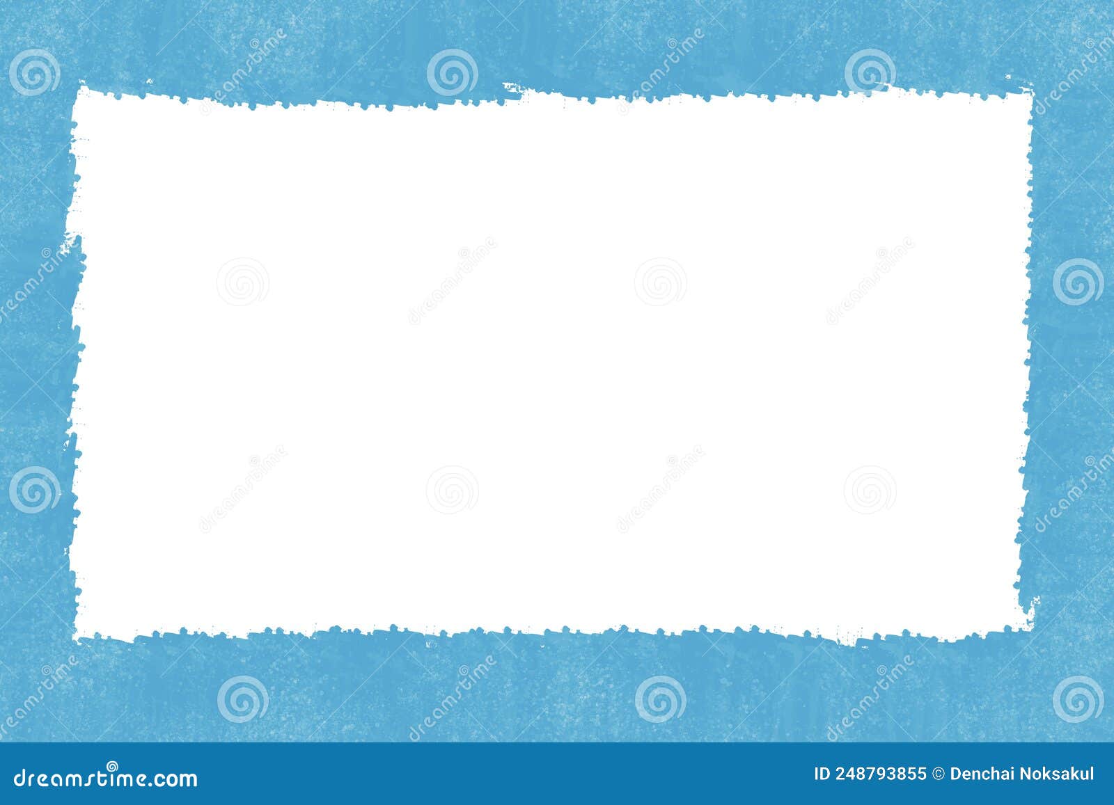 White Background with Blue Frame Stock Illustration Illustration of