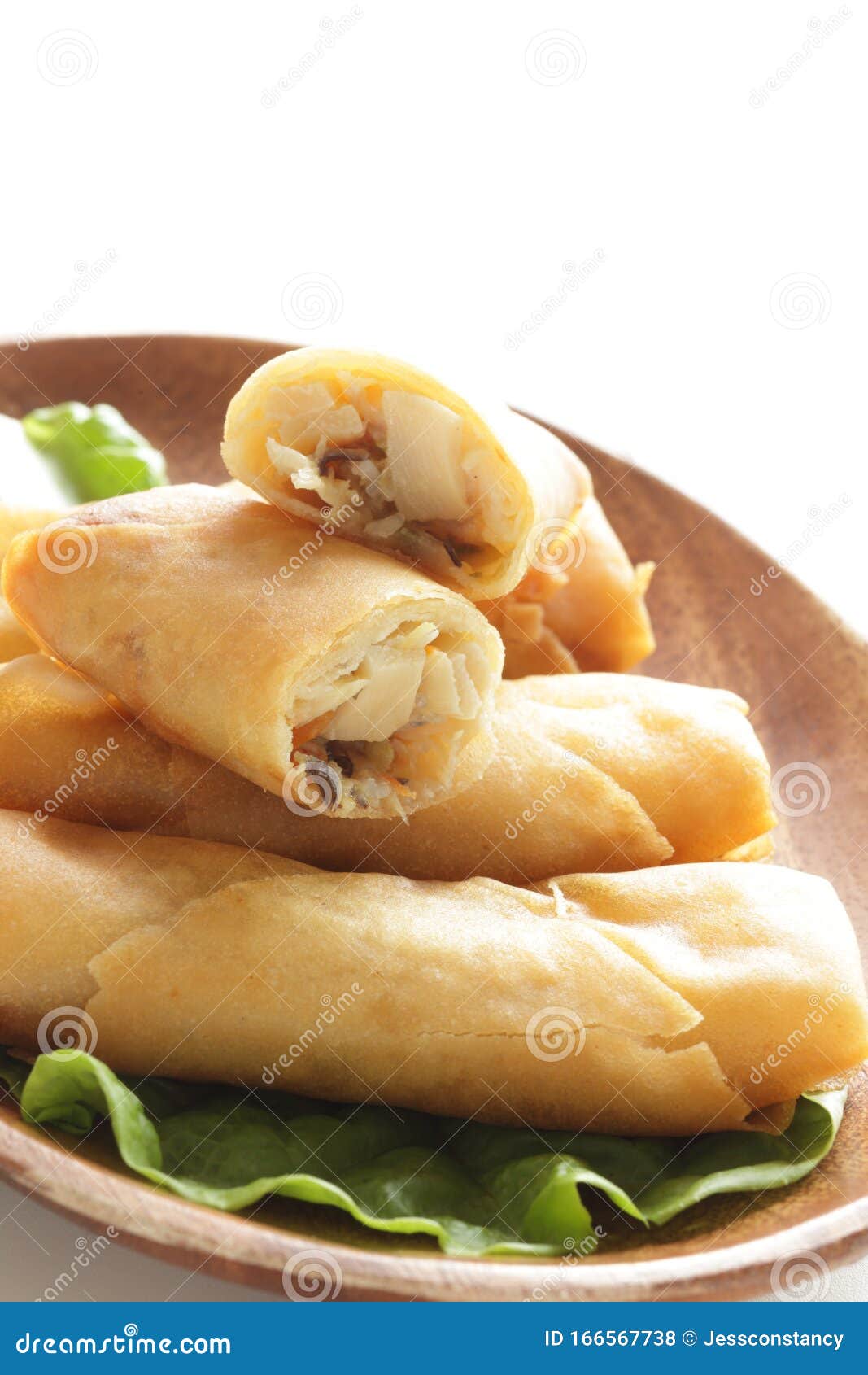 Chinese Food, Deep Fried Dumpling Spring Roll Stock Photo Image of