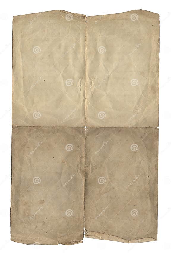 On a White Background a Sheet Stock Photo Image of standard