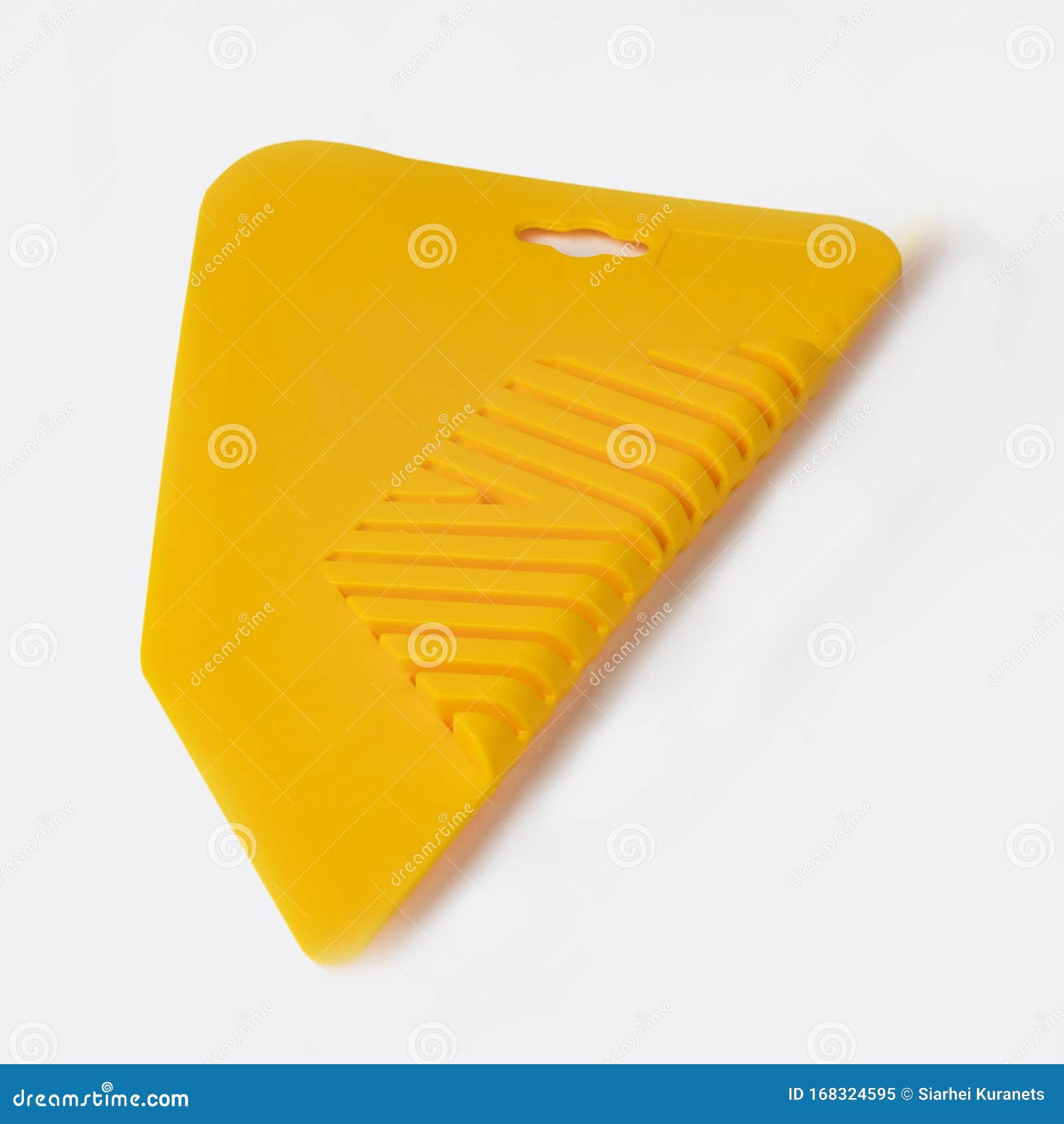 On White Background. Spatula for Wallpapering Stock Image Image of