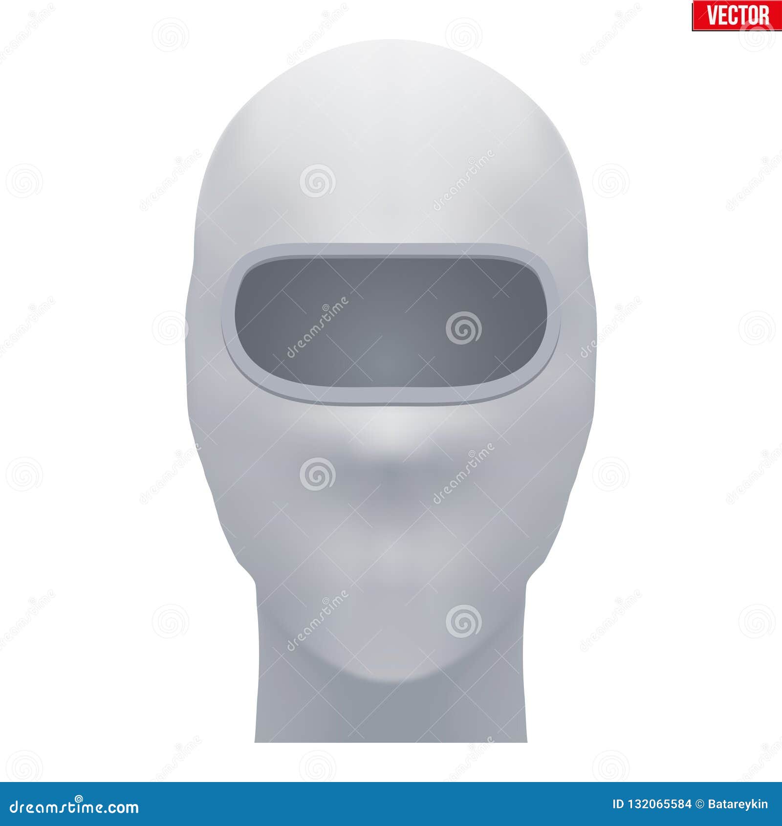 White Balaclava SKI mask stock vector. Illustration of balaklava