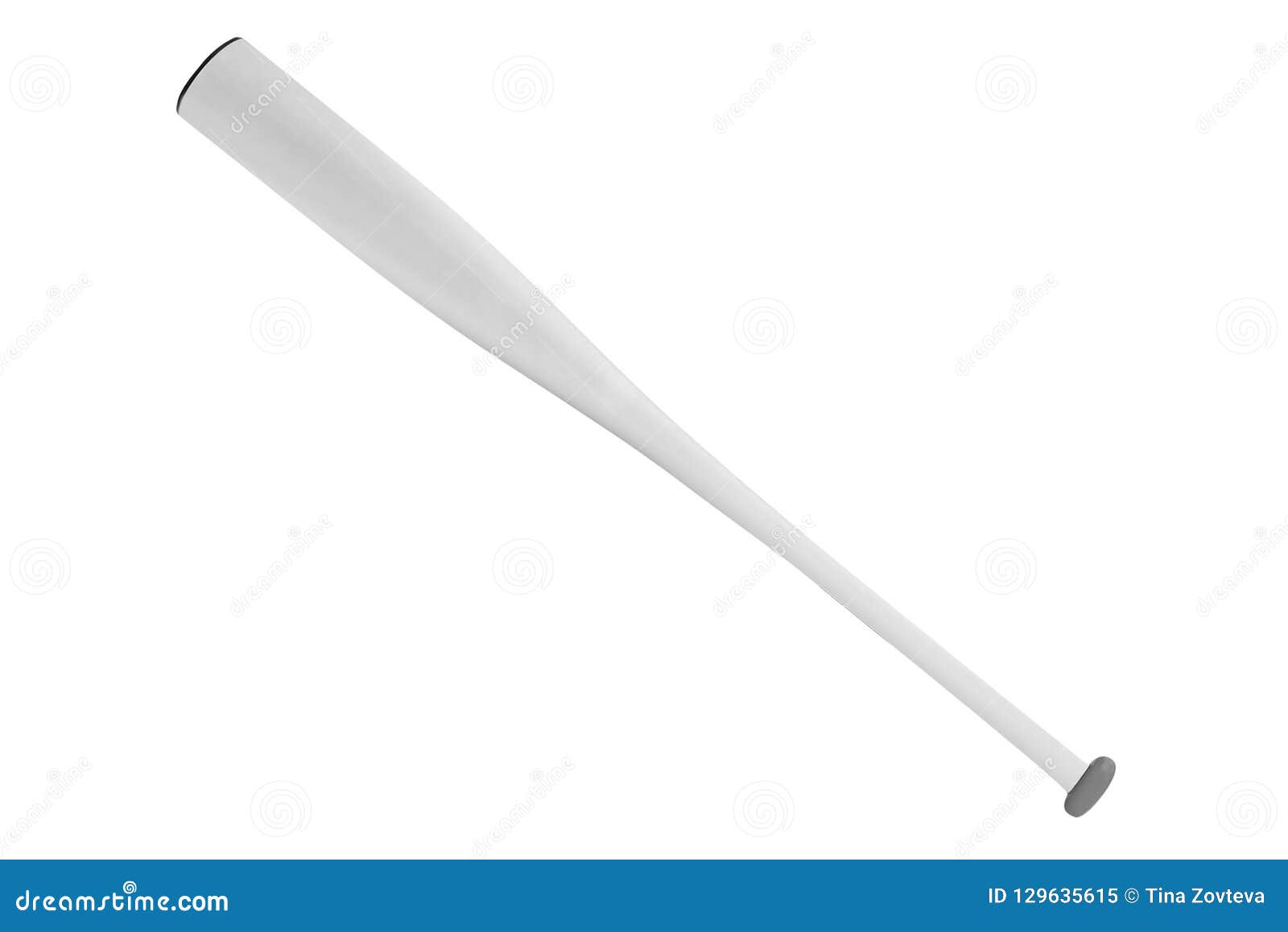 White Baseball Bat Isolated on White Stock Image Image of people