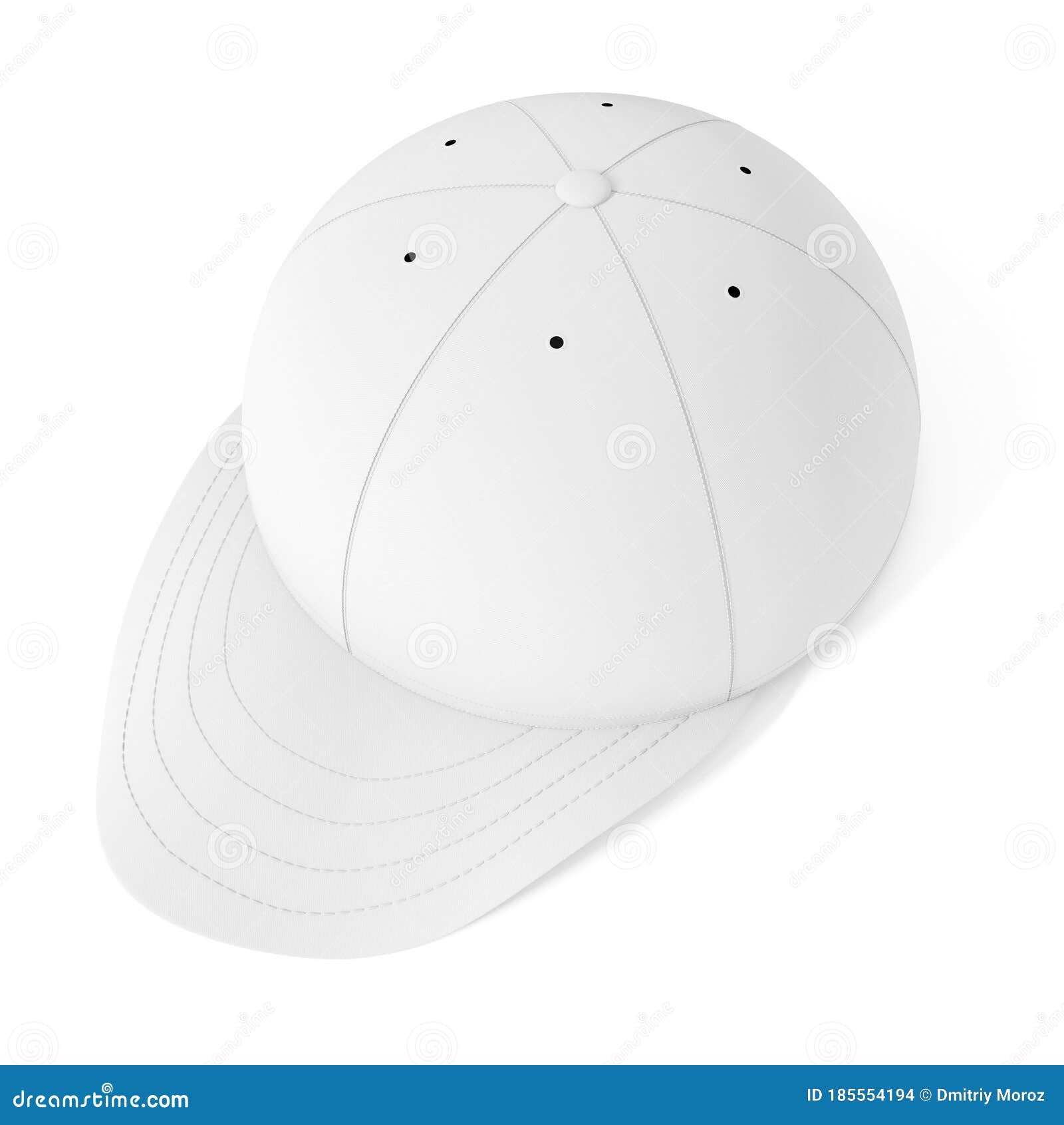 Download White Baseball Cap Isolated Stock Photo - Image of mockup ...