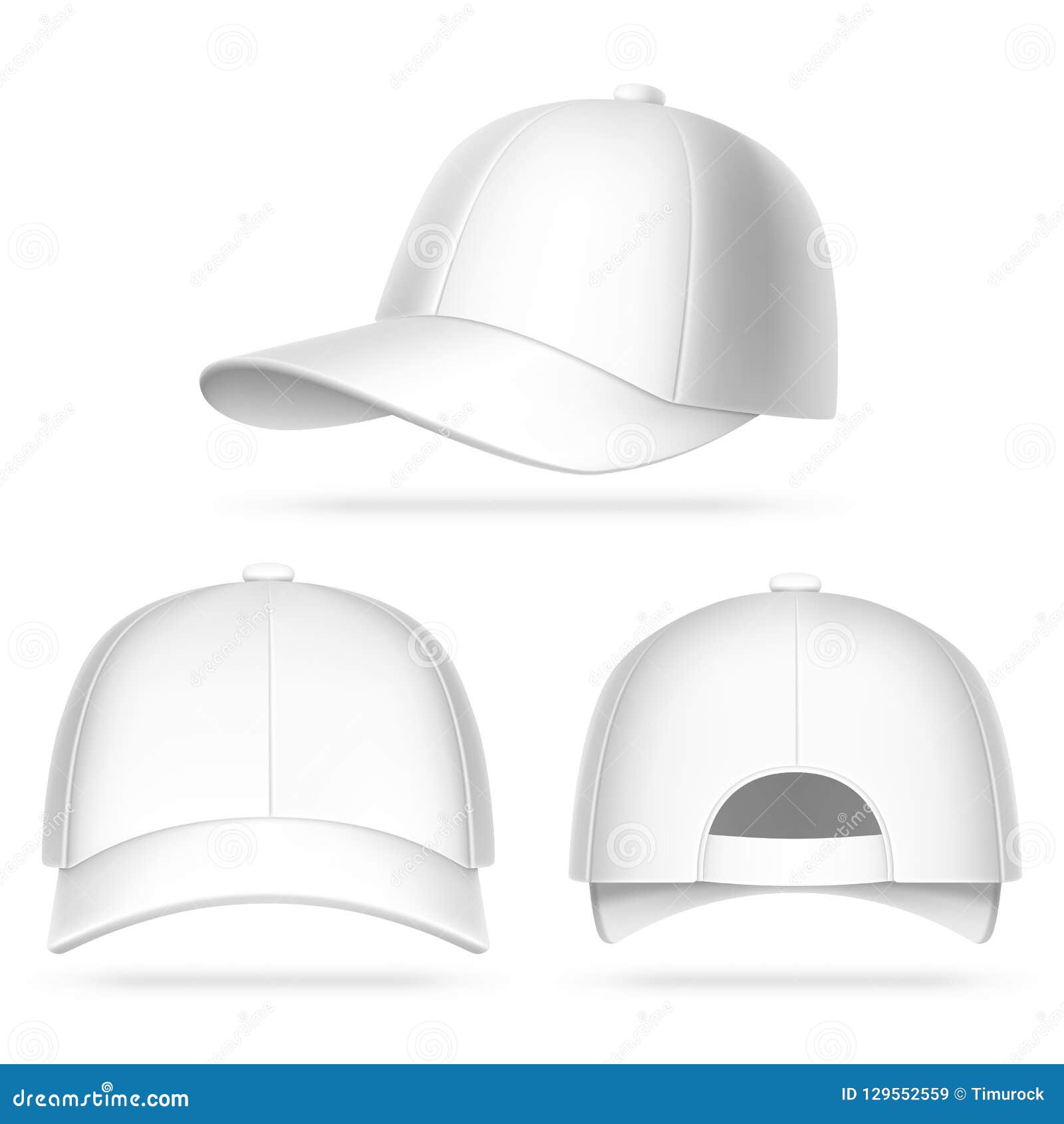 Download White Baseball Cap stock vector. Illustration of uniform ...