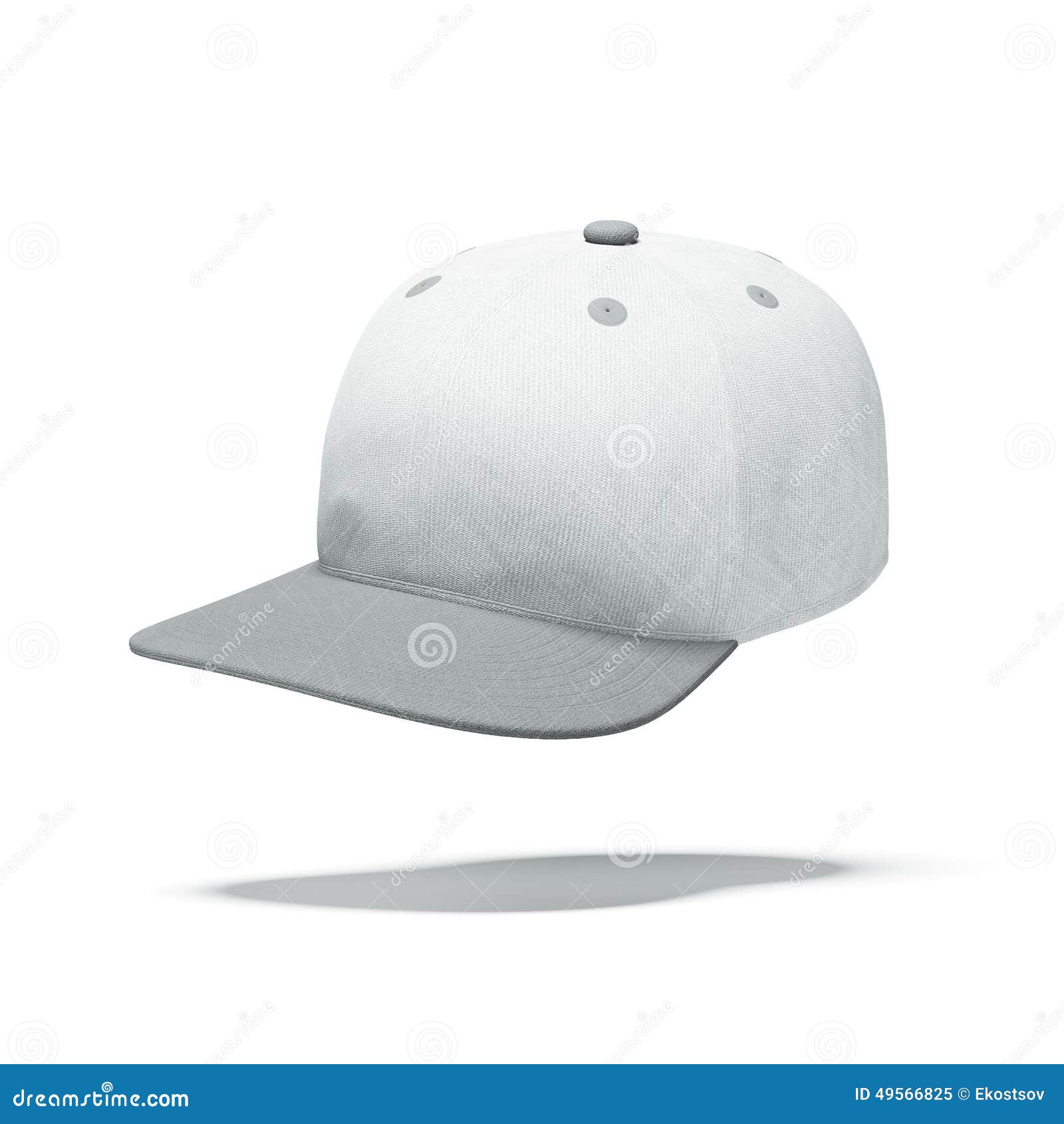White Baseball Hat stock illustration. Illustration of fashion - 49566825