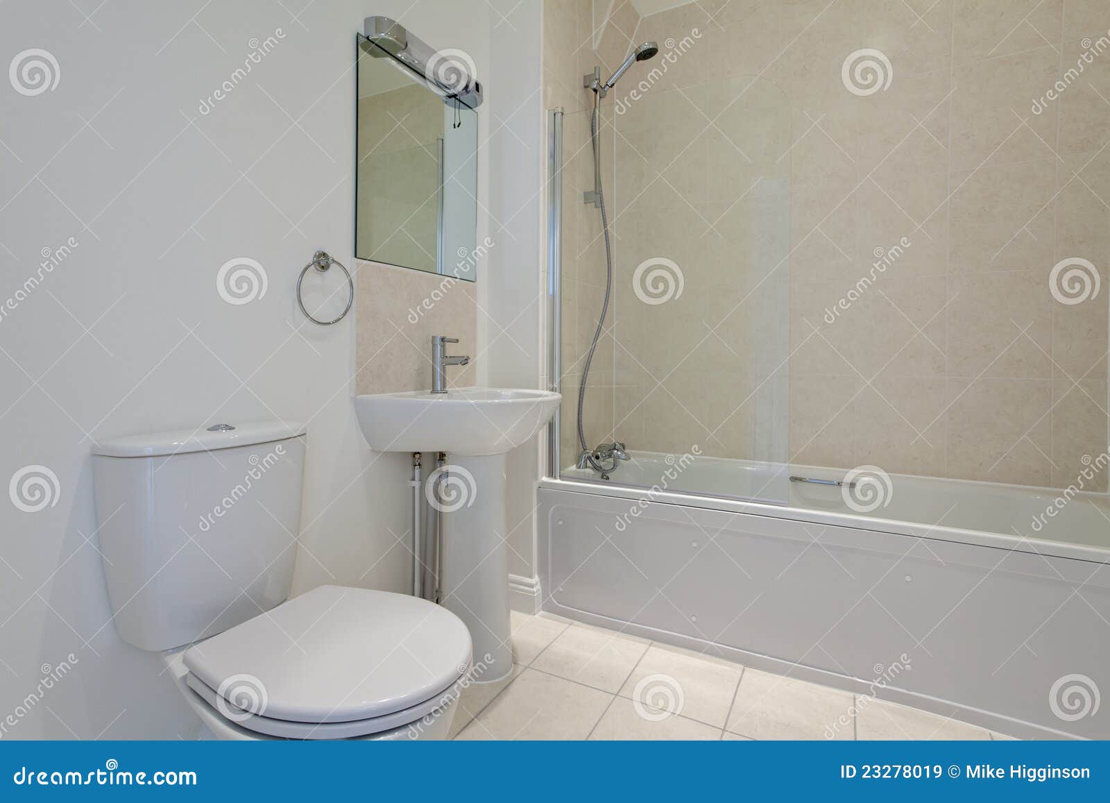 White bathroom suite stock image. Image of sink, modern 23278019