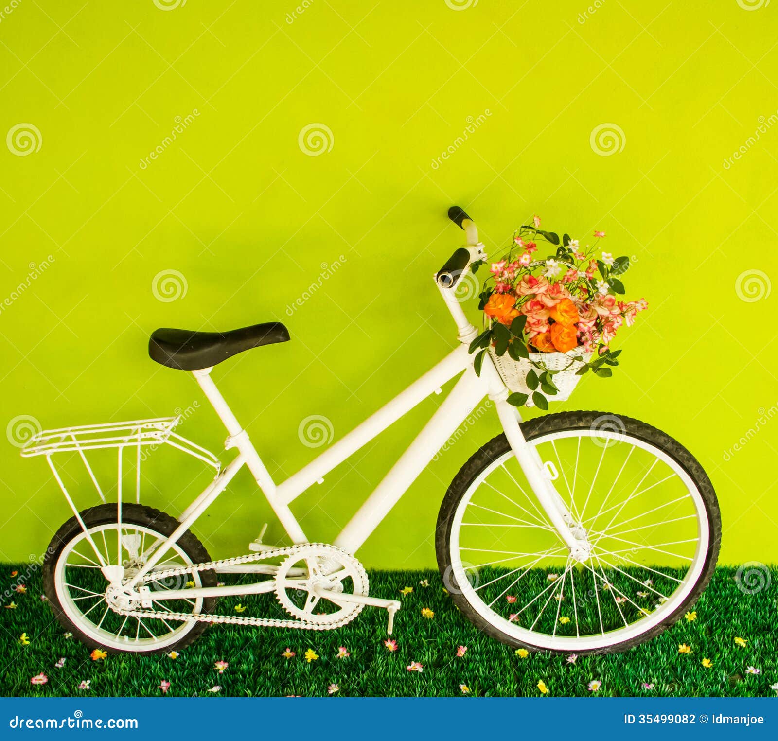 White bicycle stock photo. Image of retro, sport, adult 35499082