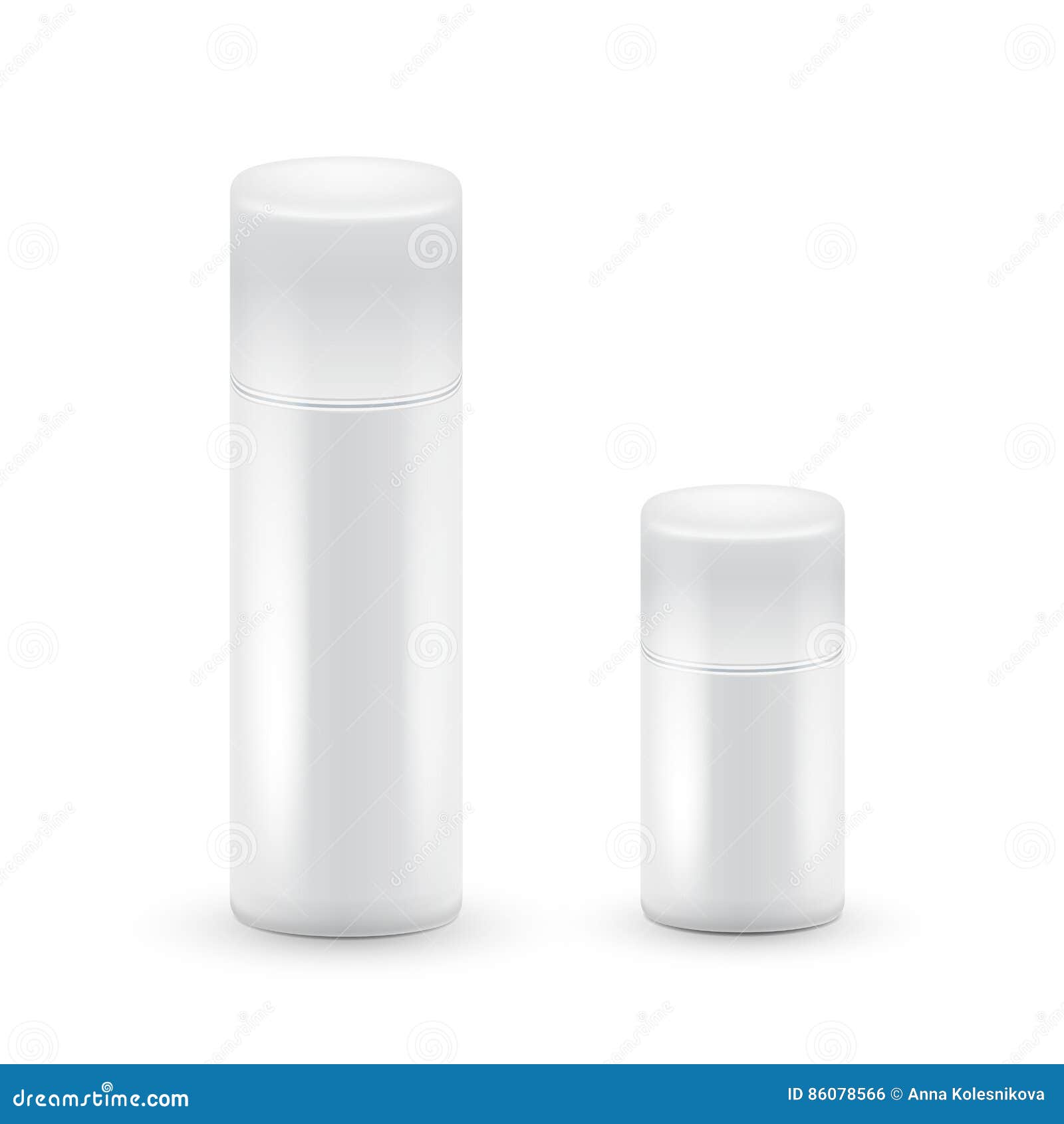 White Big and Small Bottles of Aerosol Spray, Metal Bottle for Cosmetic ...