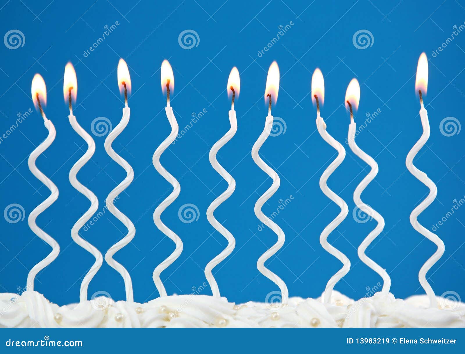 White birthday candles stock image. Image of anniversary 13983219