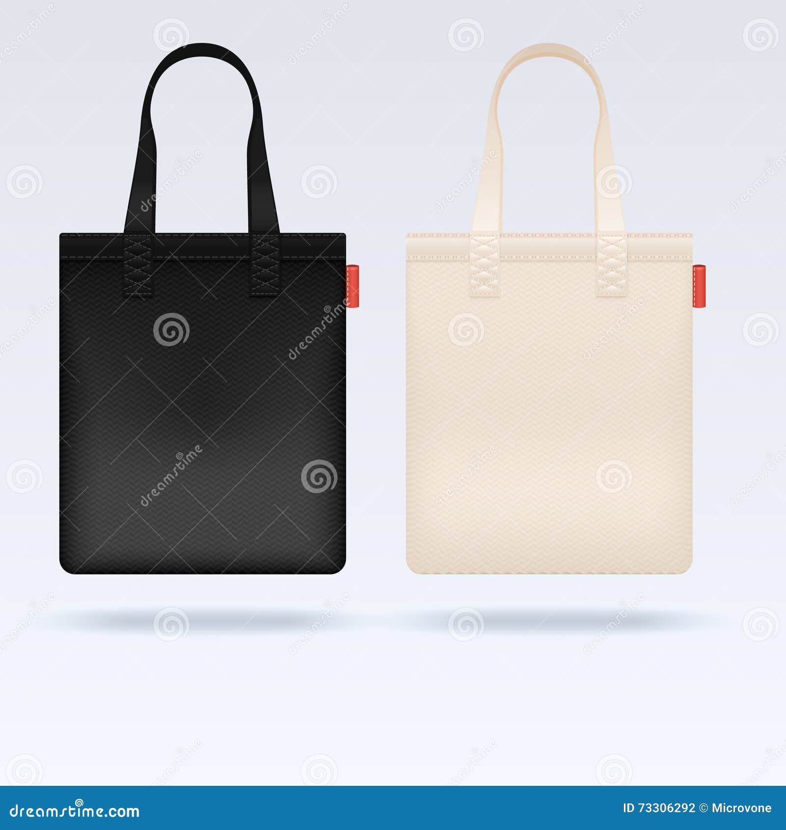Download White And Black Fabric Cloth Tote Bags Vector Mockup Stock ...