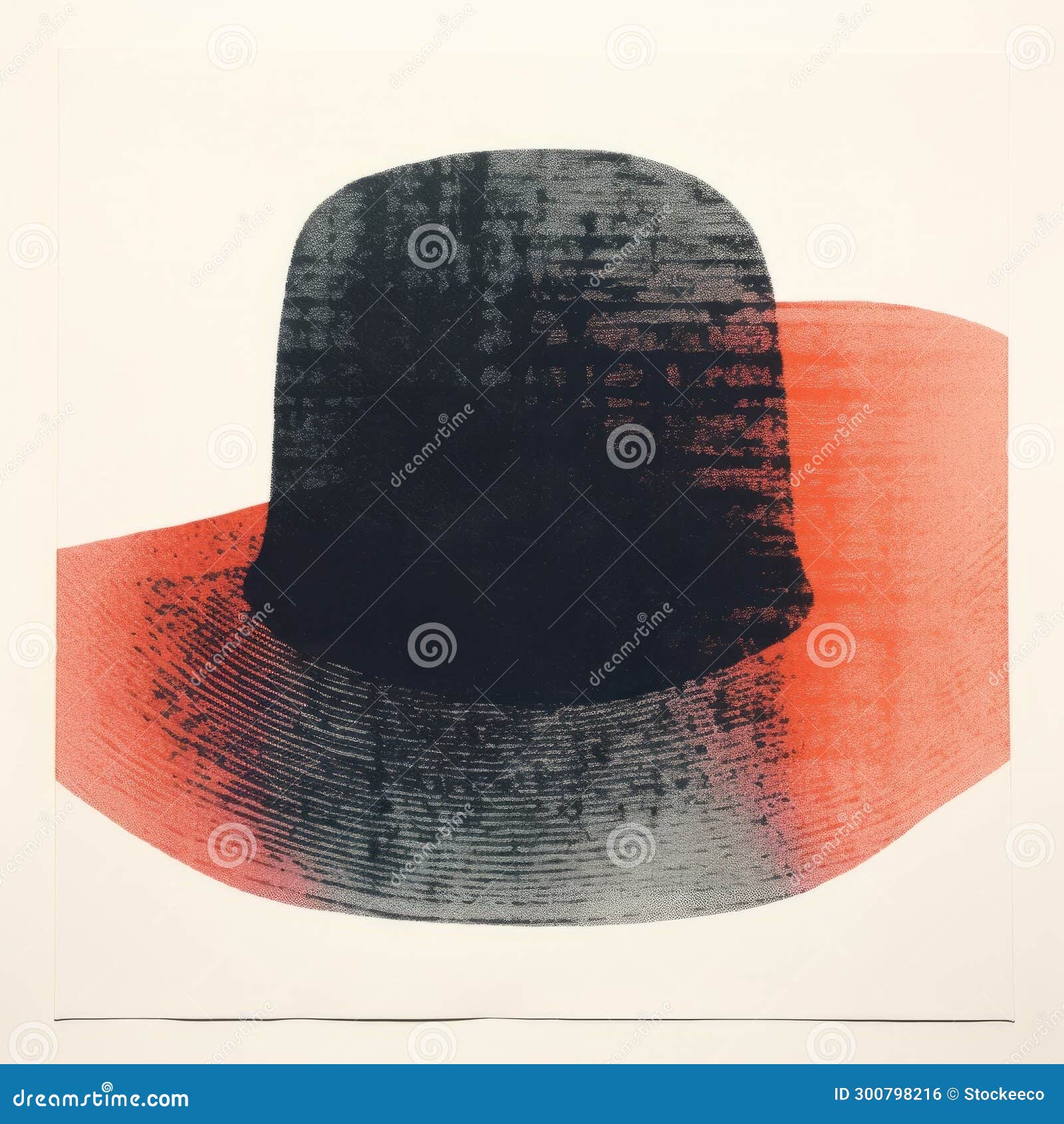 translucent layers: a luminous hat print in the style of mamoru oshii