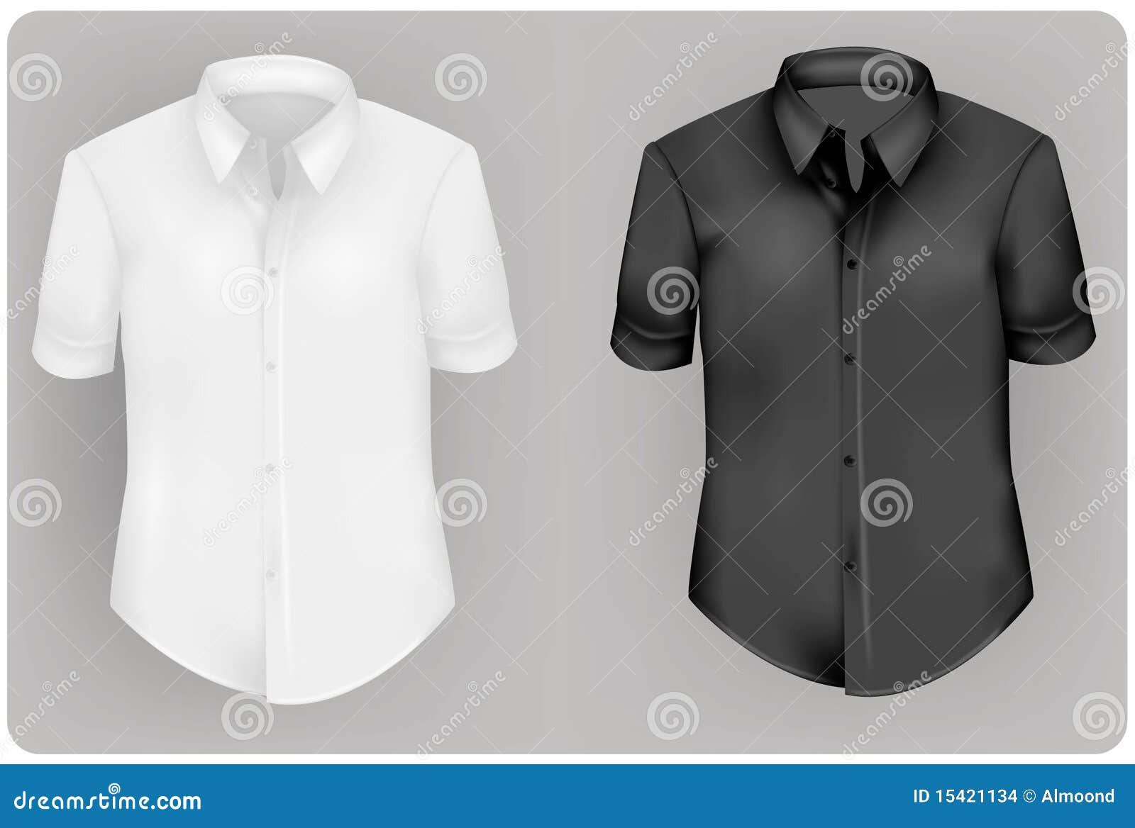 White And Black Polo Shirts. Stock Images - Image: 15421134