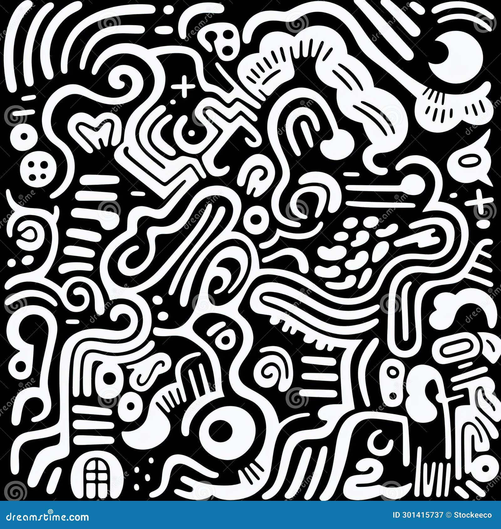 black and white abstract doodles: cody ellingham and chris dyer inspired art