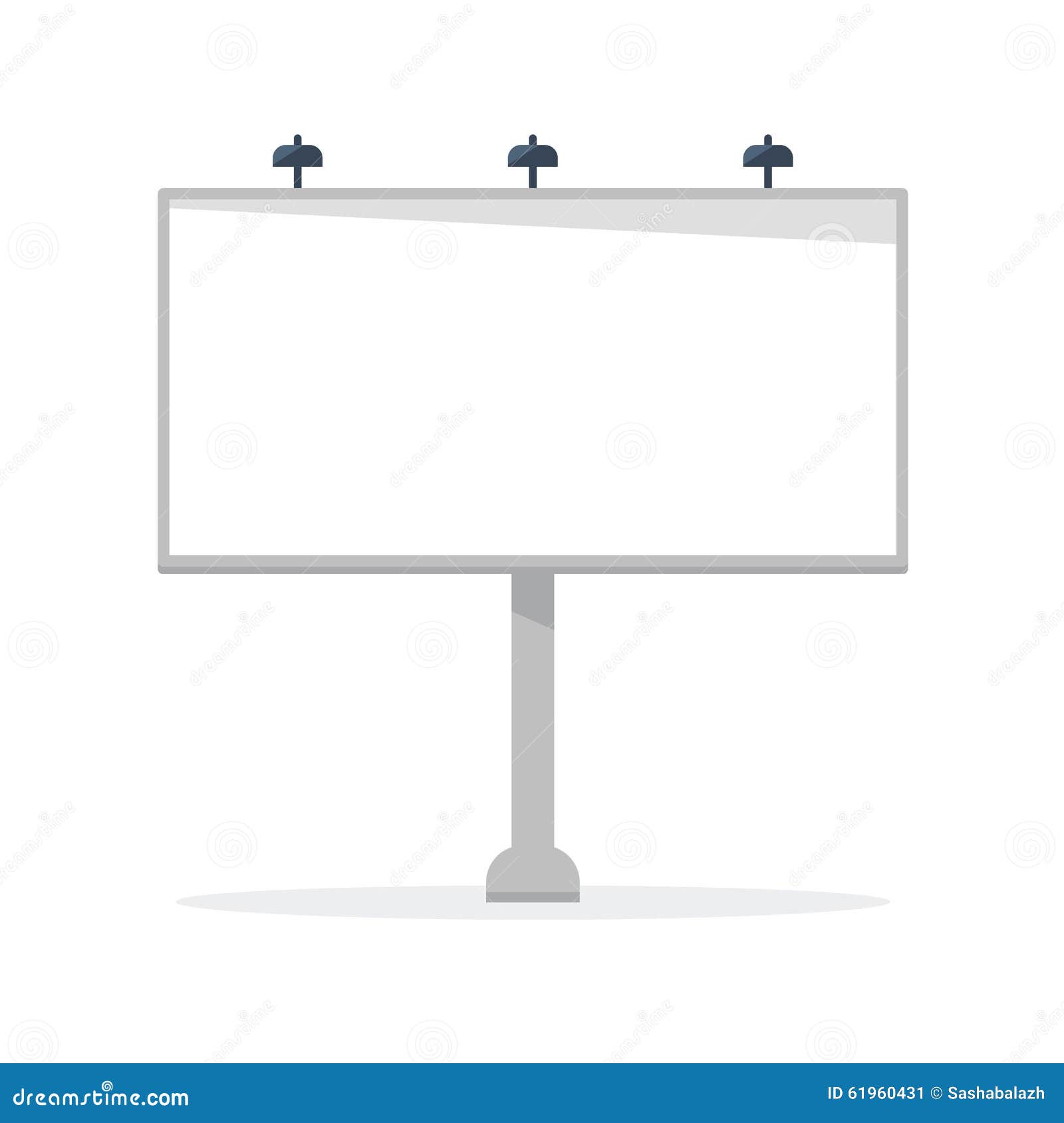 White Blank Billboard Vector Template Stock Vector Illustration of White Blank Billboard Vector Template Stock Vector Illustration of
