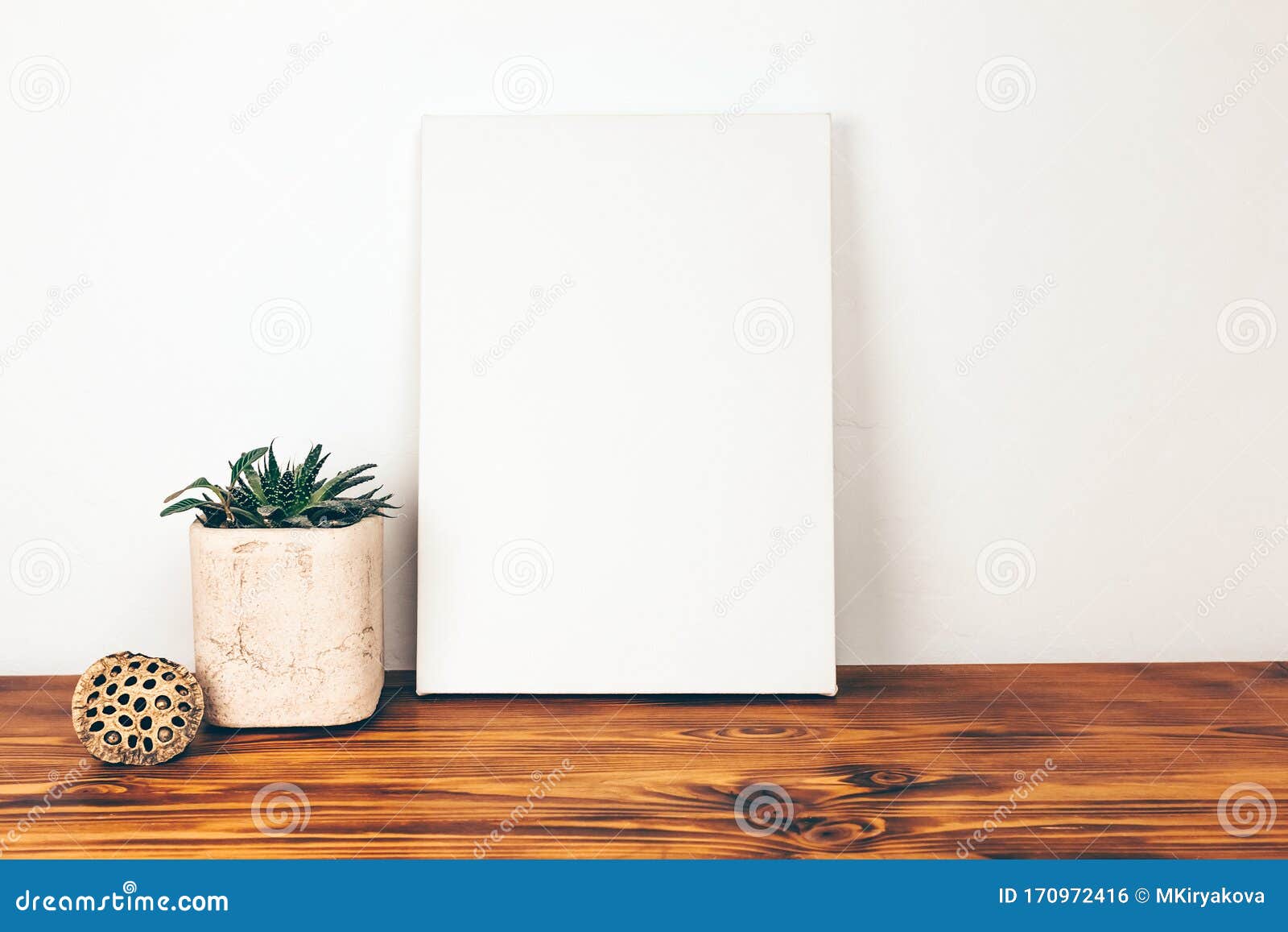 Download White Blank Canvas In Modern Room Mockup Poster Frame Stock Photo Image Of Background Border 170972416