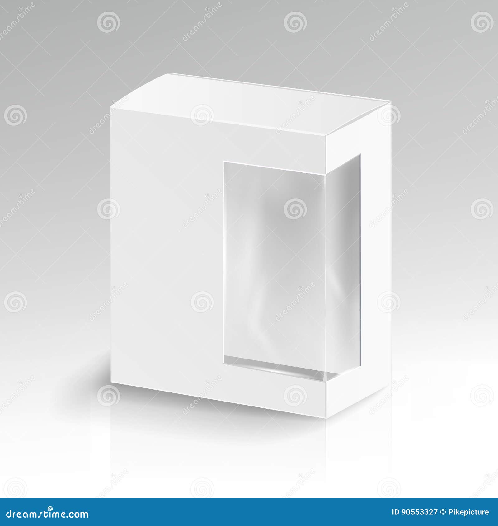 Download White Blank Cardboard Rectangle Vector. Realistic Mock Up ...