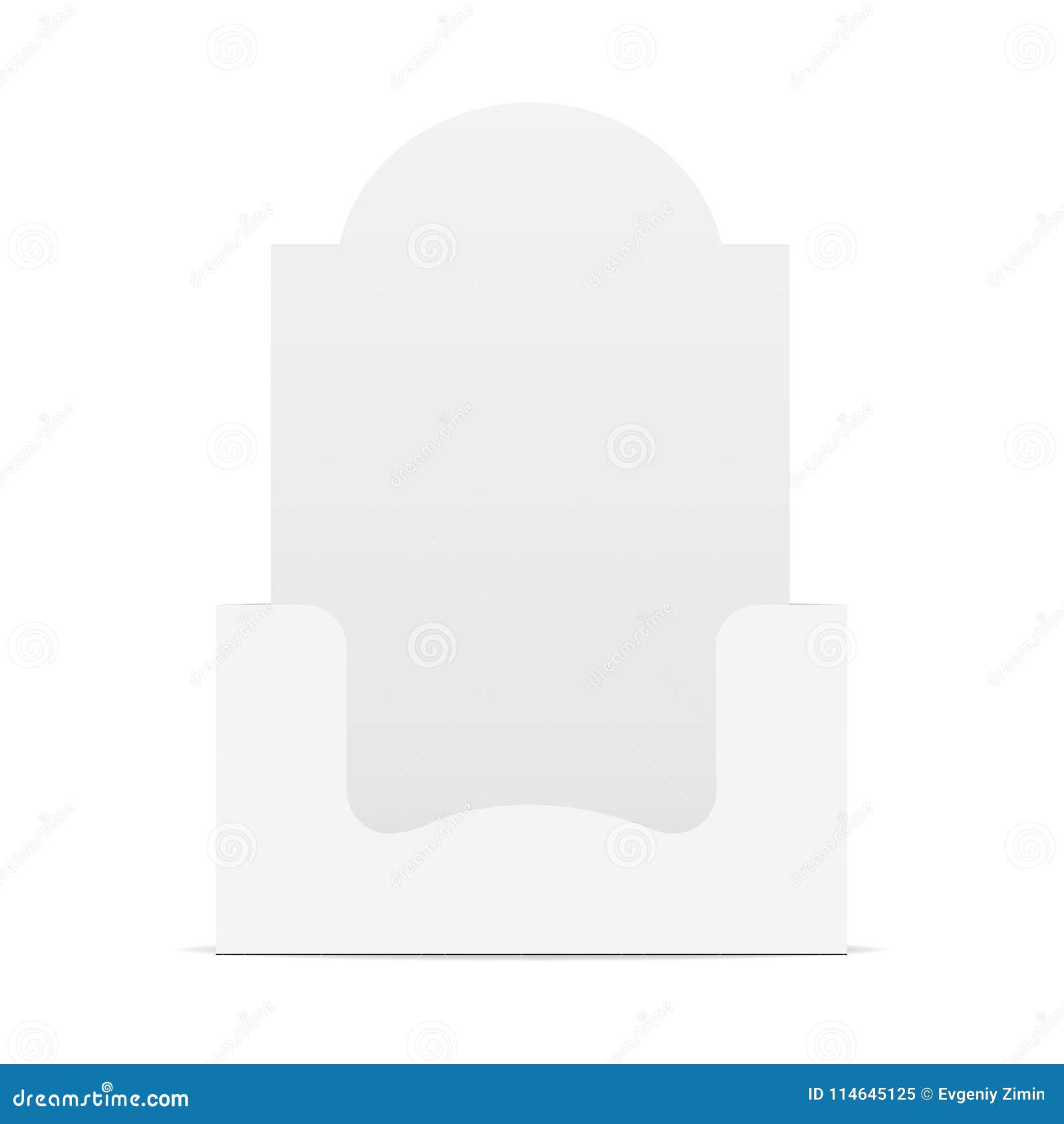 White Blank Display Box Mock Up Stock Vector Illustration of package