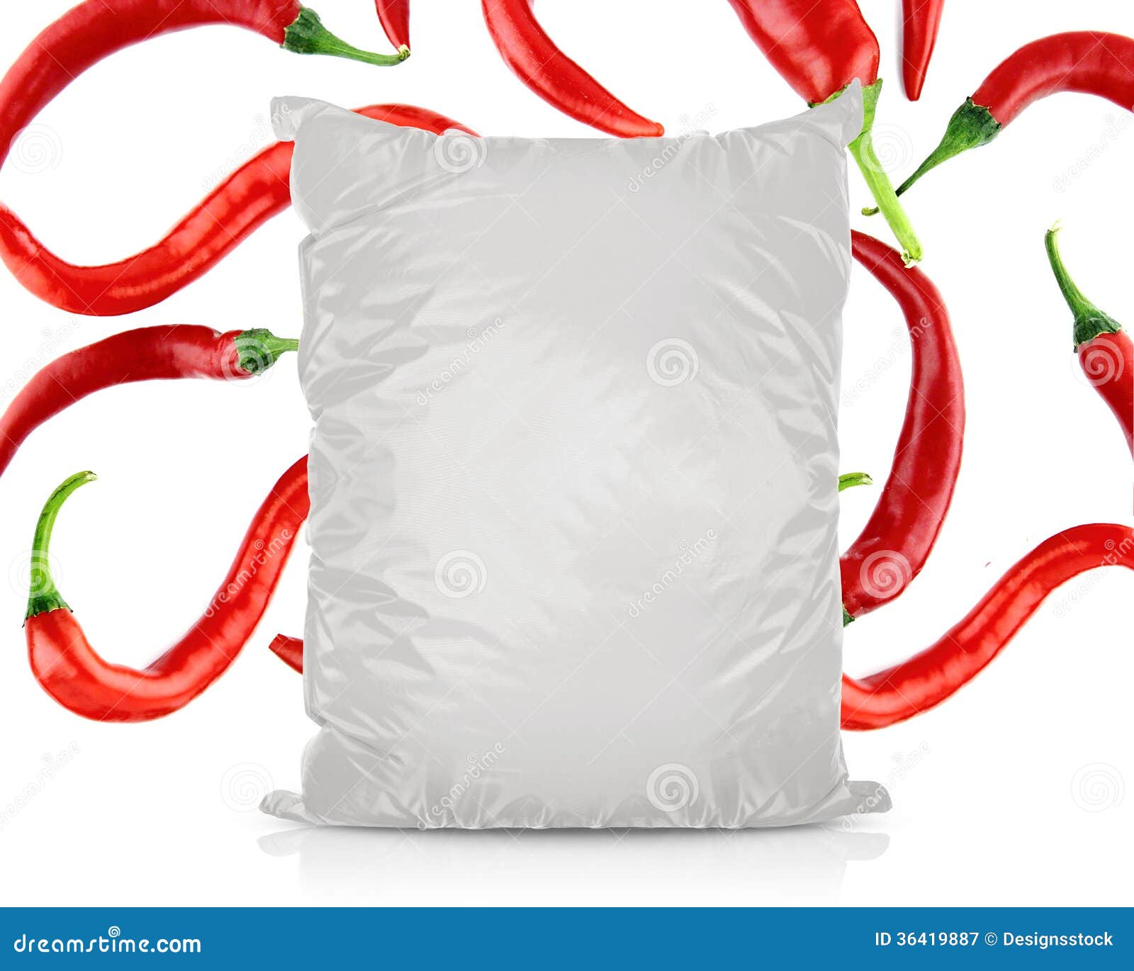 Download White Blank Foil Food Bag stock image. Image of fresh ...