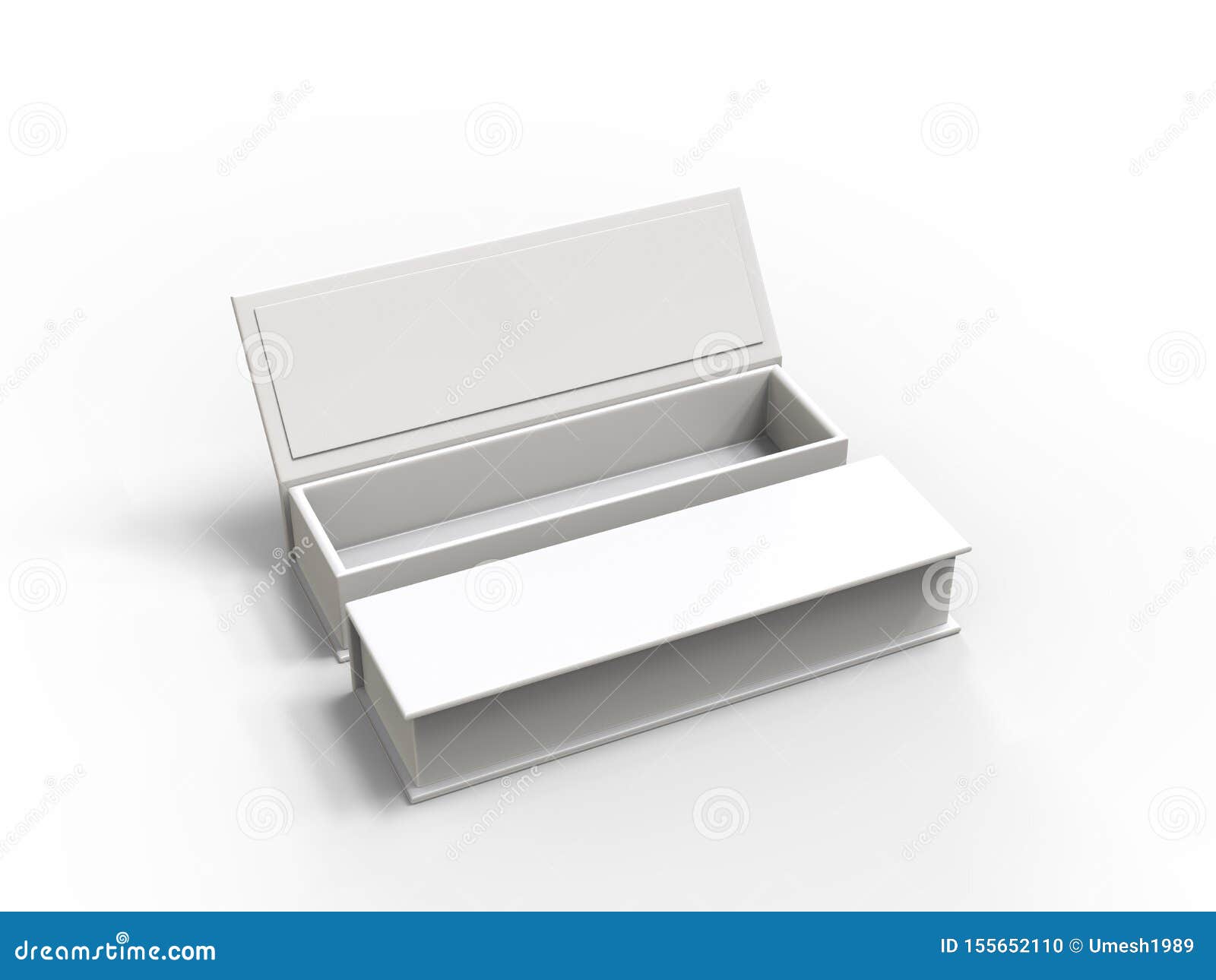 Download White Blank Hard Cardboard Box Mock Up Template, 3d ...