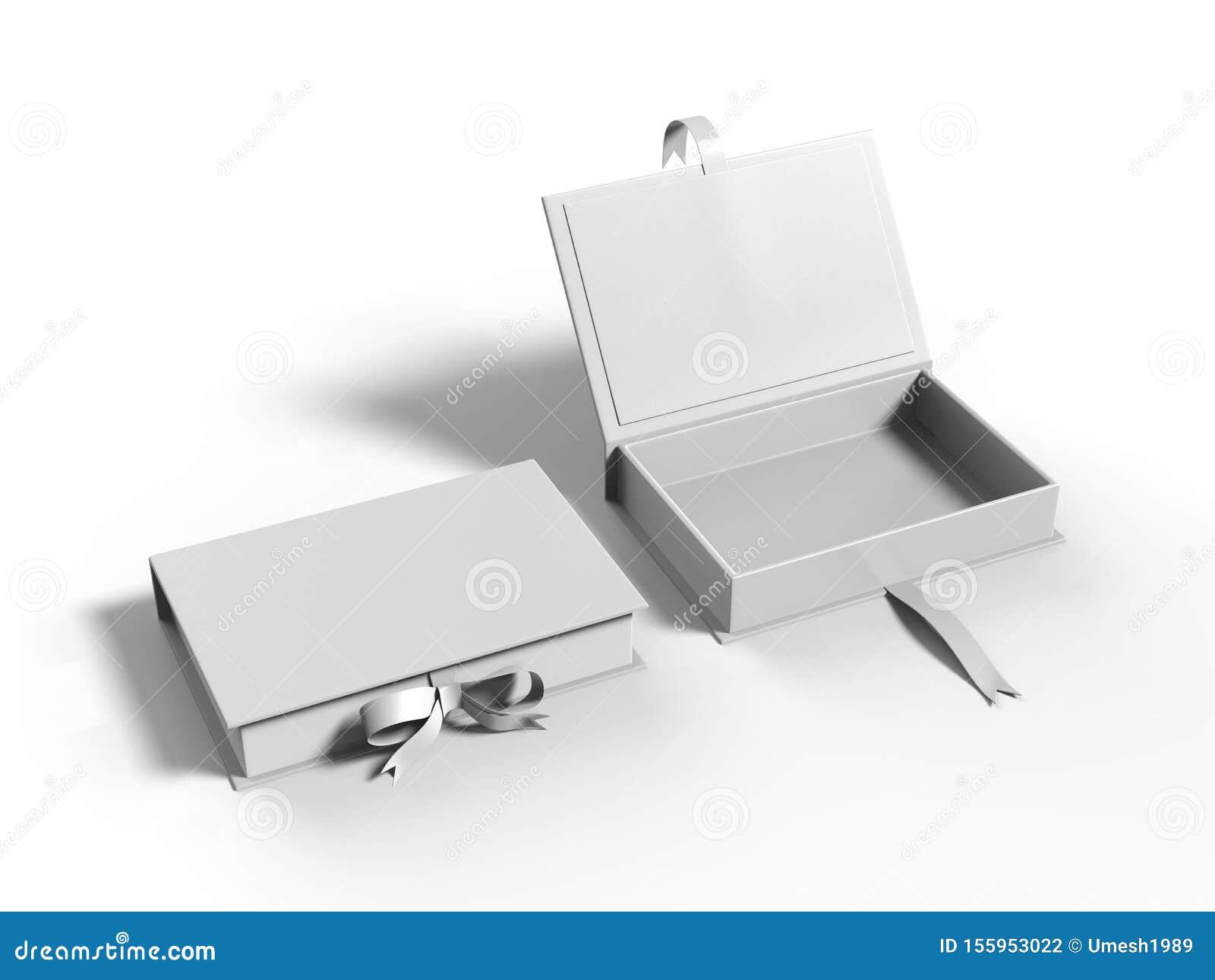 Download White Blank Hard Cardboard Rectangular Book Box Mock Up ...