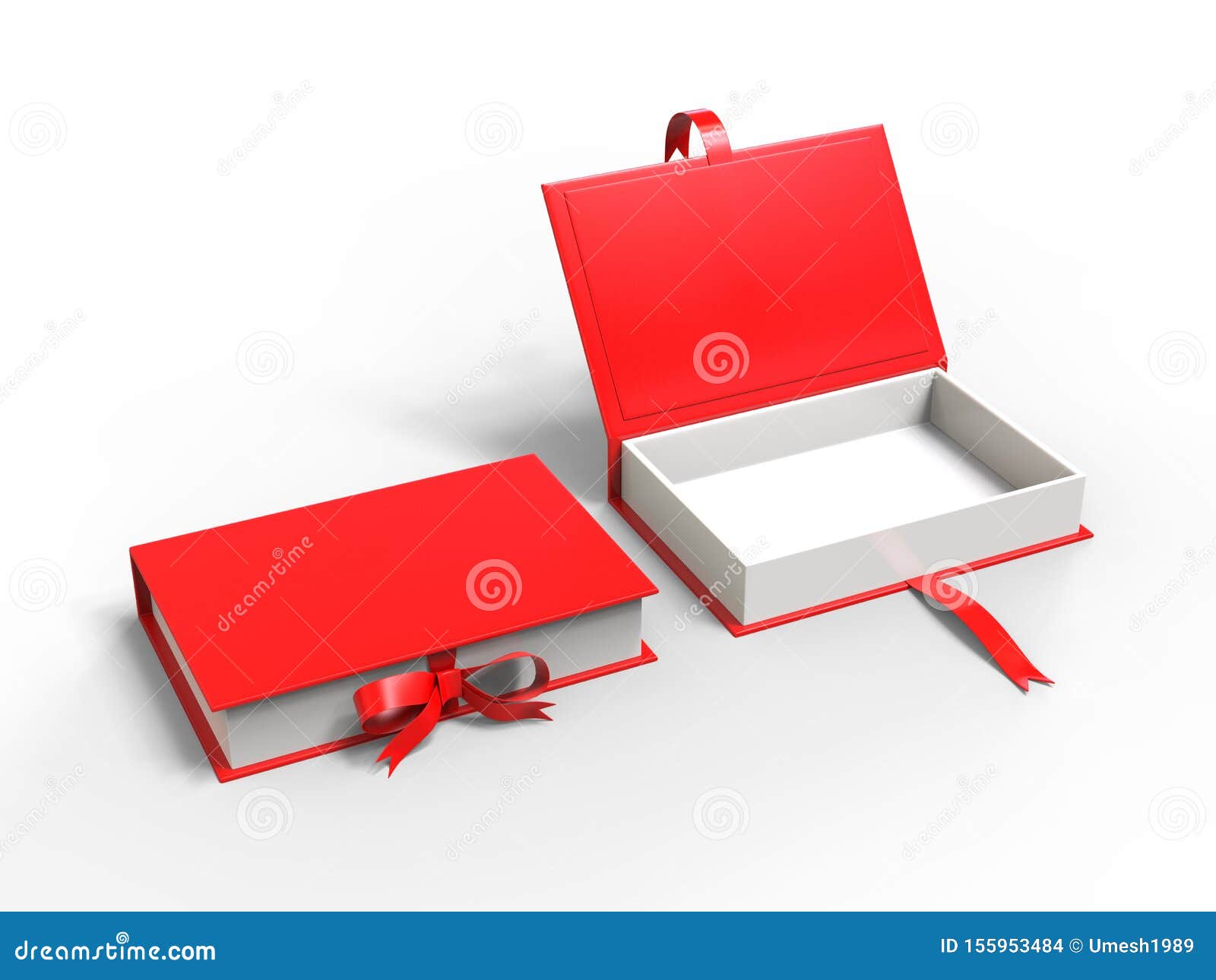 Download White Blank Hard Cardboard Rectangular Book Box Mock Up ...