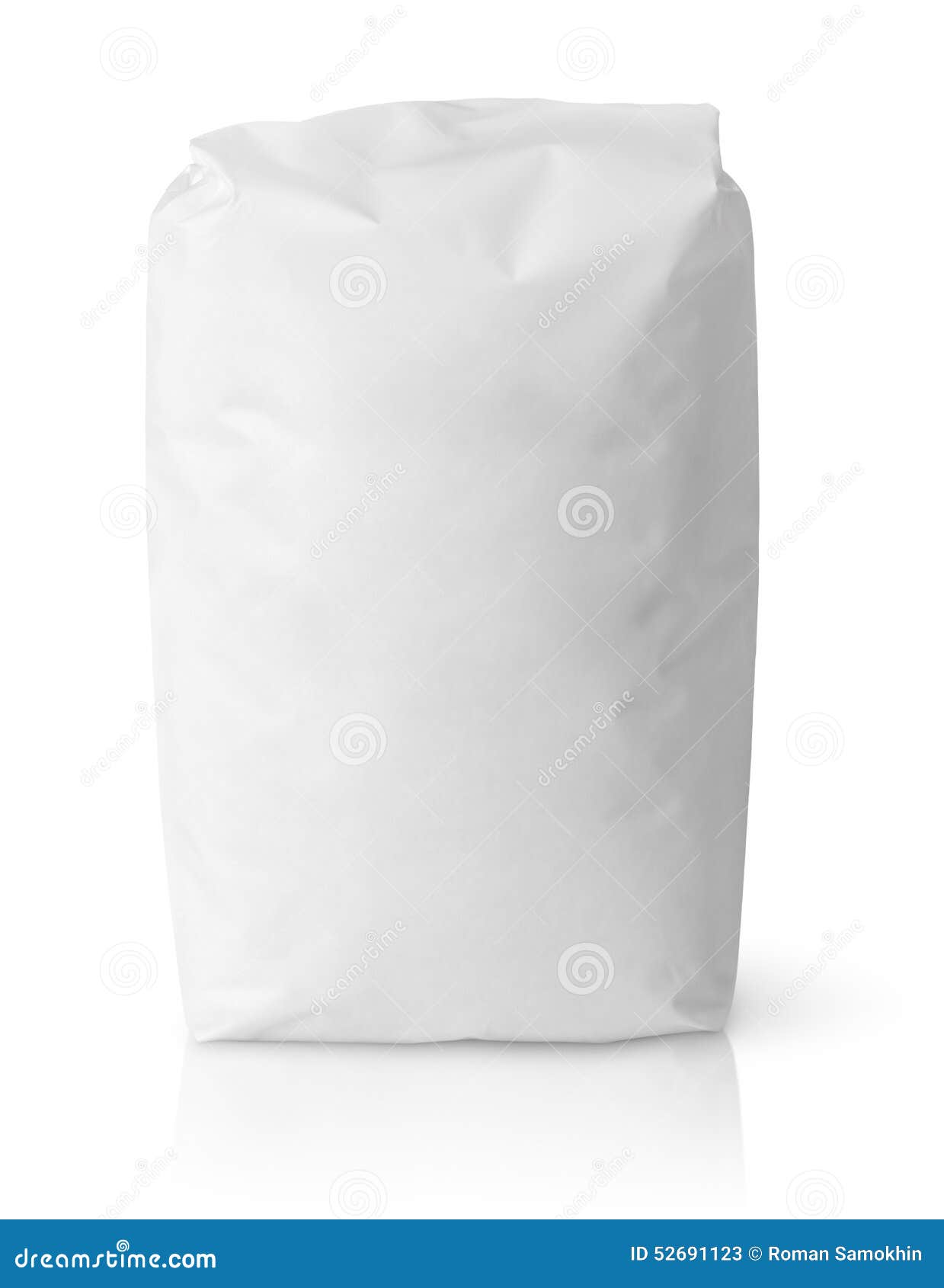 Download White Blank Paper Bag Package Of Flour Stock Image - Image ...