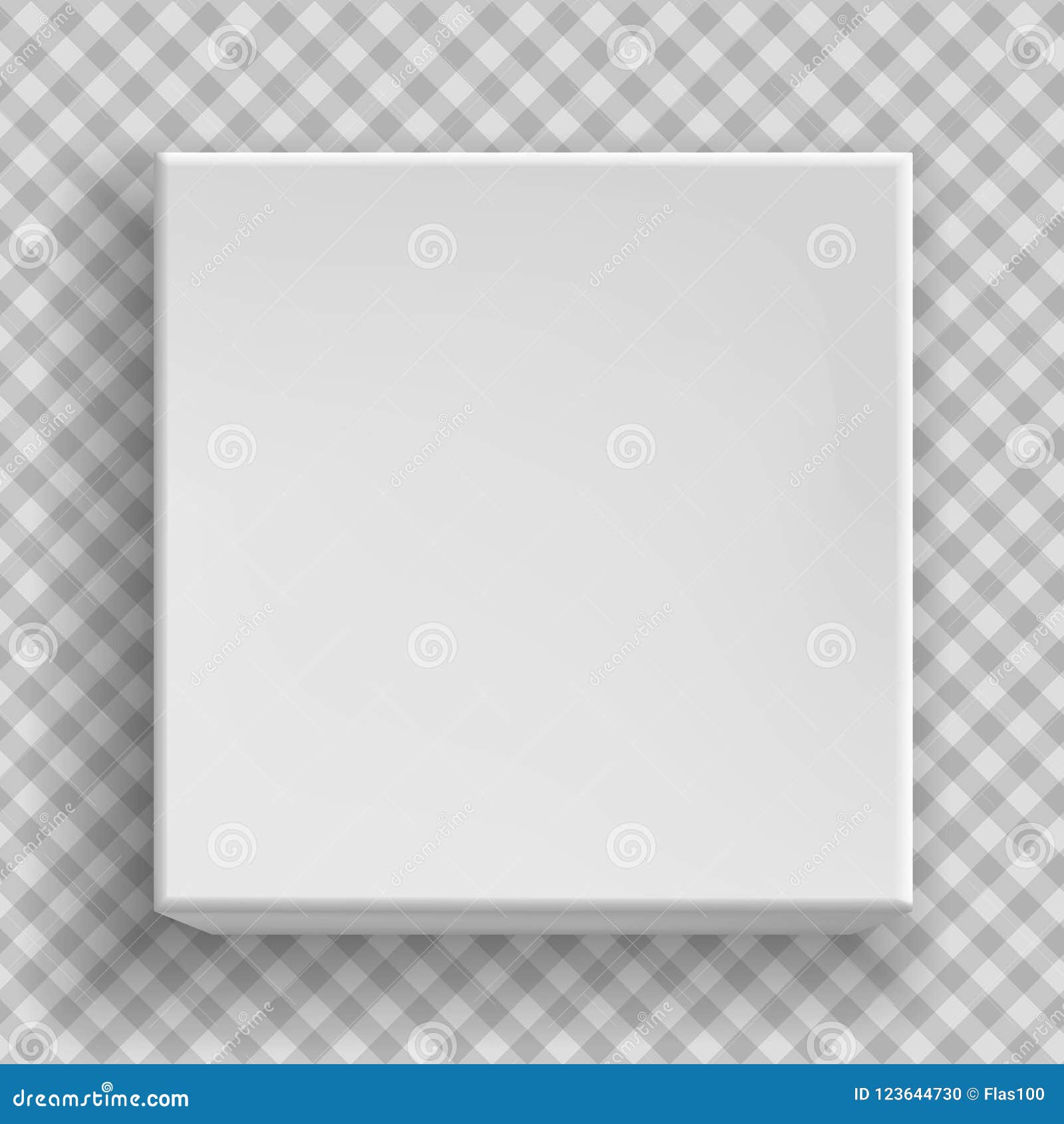 Download White Blank Paper Box 3d Top Of View, Mockup Model Is On ...