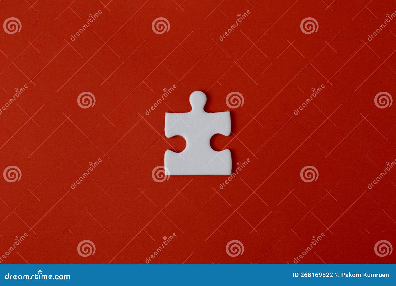 White Puzzle Pieces On A Red Background Stock Photo Image Of