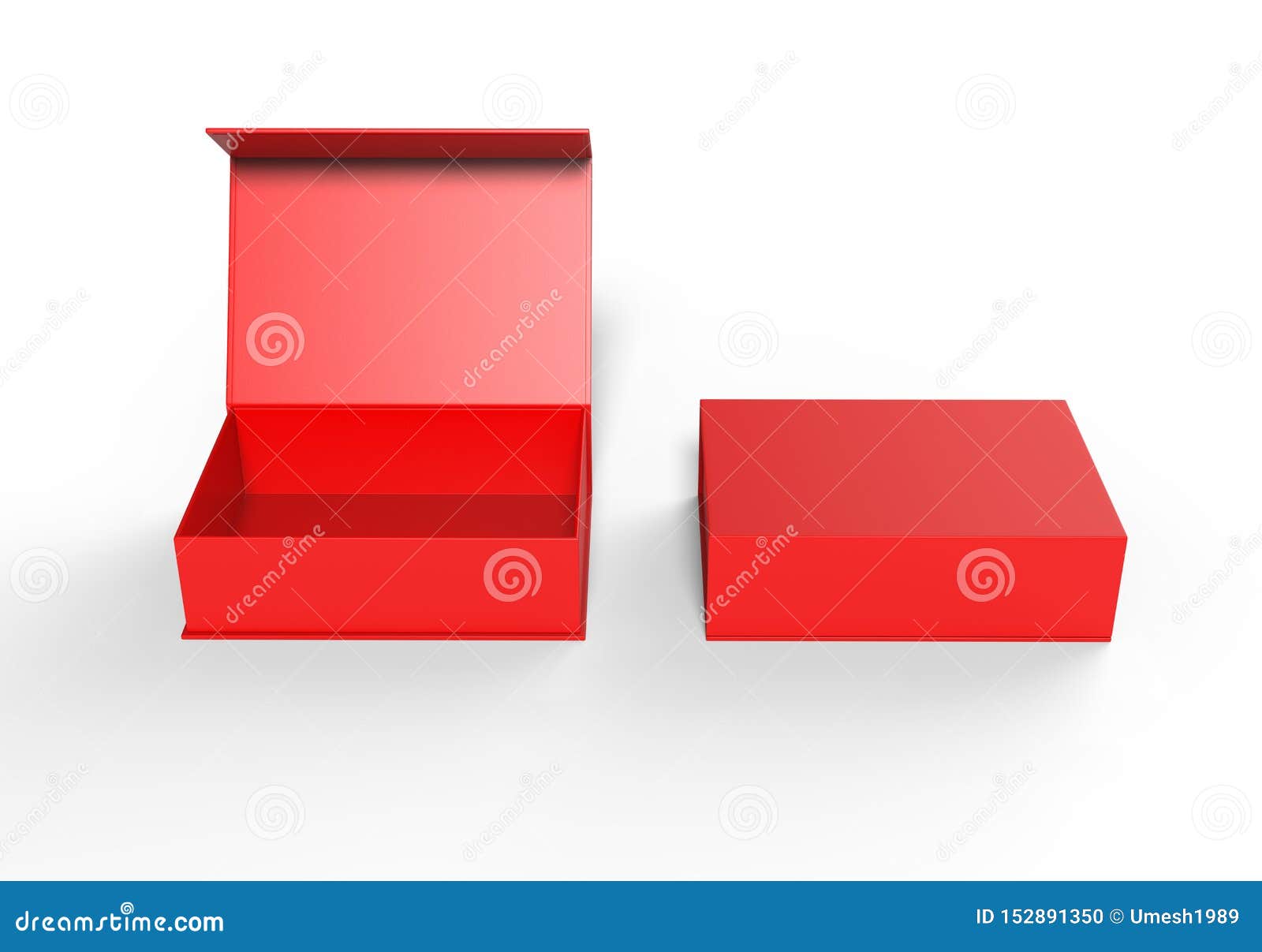 Download White Blank Rectangular Hard Cardboard Box For Branding ...