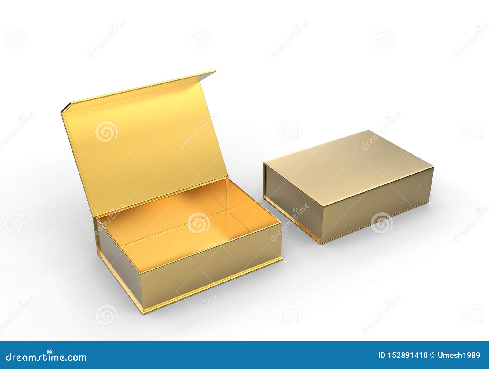 Download White Blank Rectangular Hard Cardboard Box For Branding ...