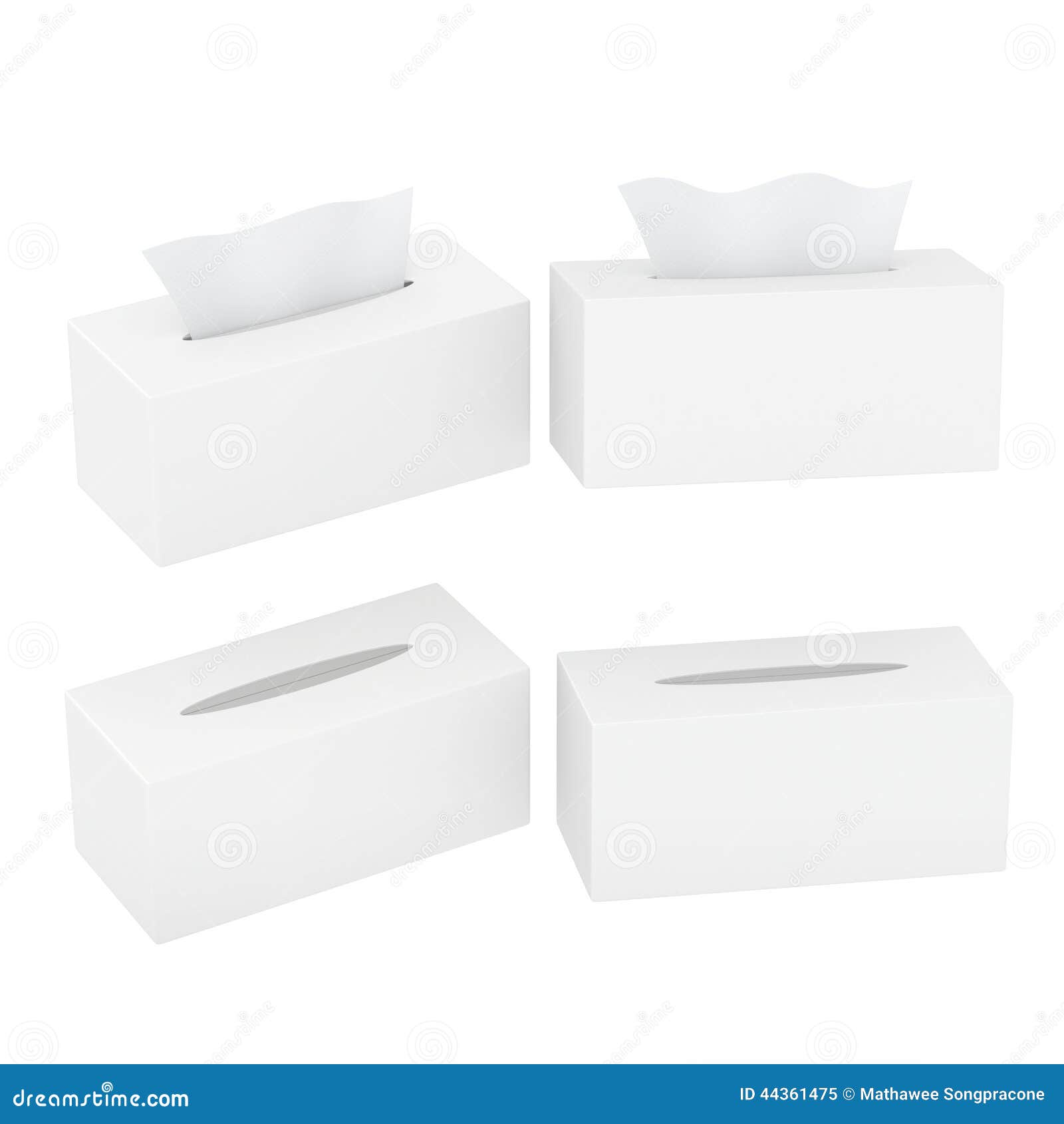 Download White Blank Rectangular Size Tissue Box With Clipping Path Stock Illustration Illustration Of Copy Label 44361475