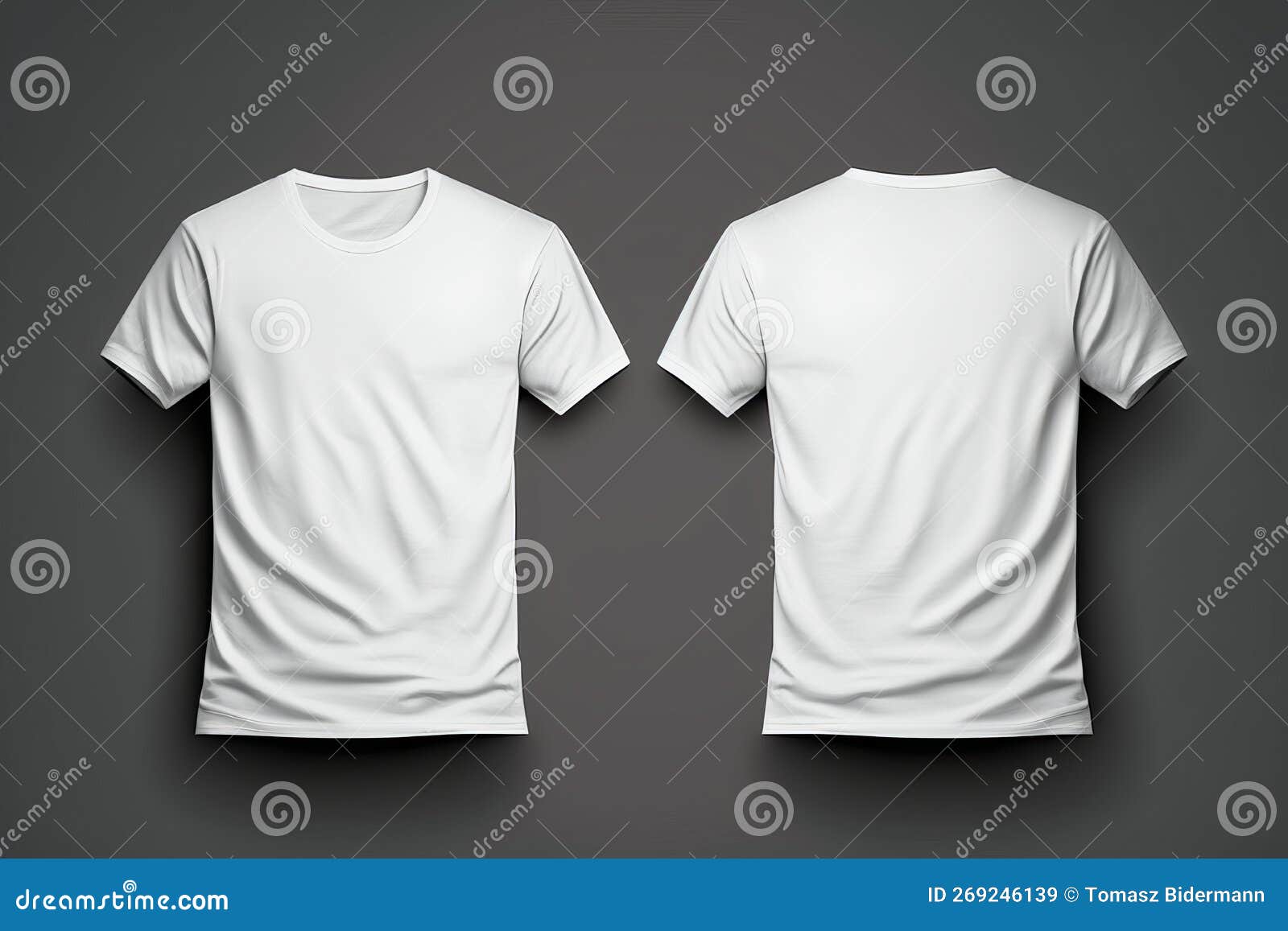 White Blank T-shirt Template on Invisible Mannequin Stock Illustration ...