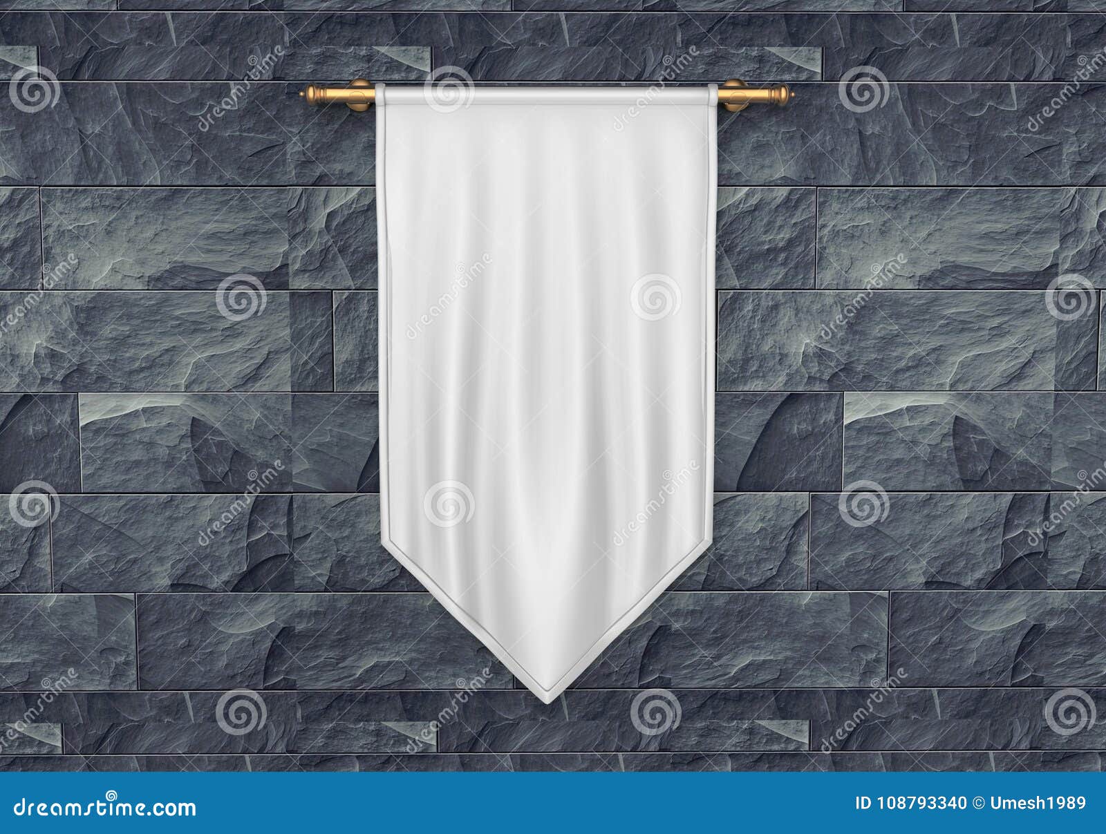 Download White Blank Vertical Flag Banner Mock Up Template 3d Illustration Stock Illustration Illustration Of Presentation Fabric 108793340 PSD Mockup Templates
