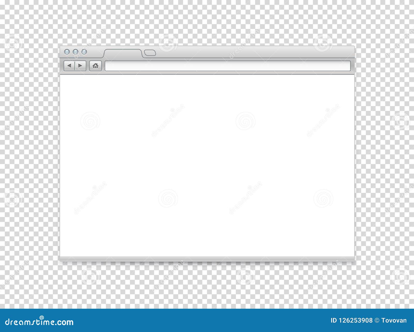 white blank website vector