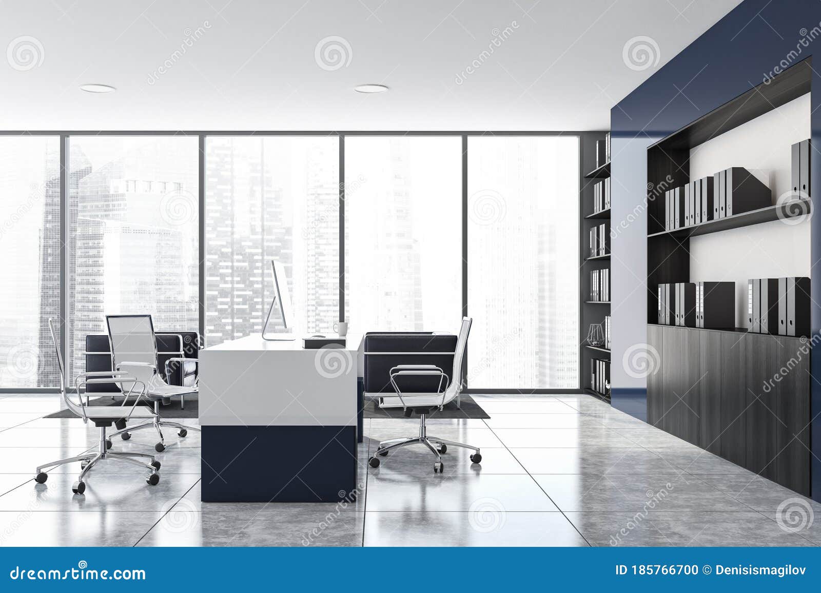 Mơ ước của bạn là có một văn phòng sang trọng và chuyên nghiệp như CEO? Hãy xem hình ảnh về văn phòng CEO màu trắng và xanh của chúng tôi để có được gợi ý tuyệt vời cho sự trang trí và bố trí văn phòng của riêng bạn.