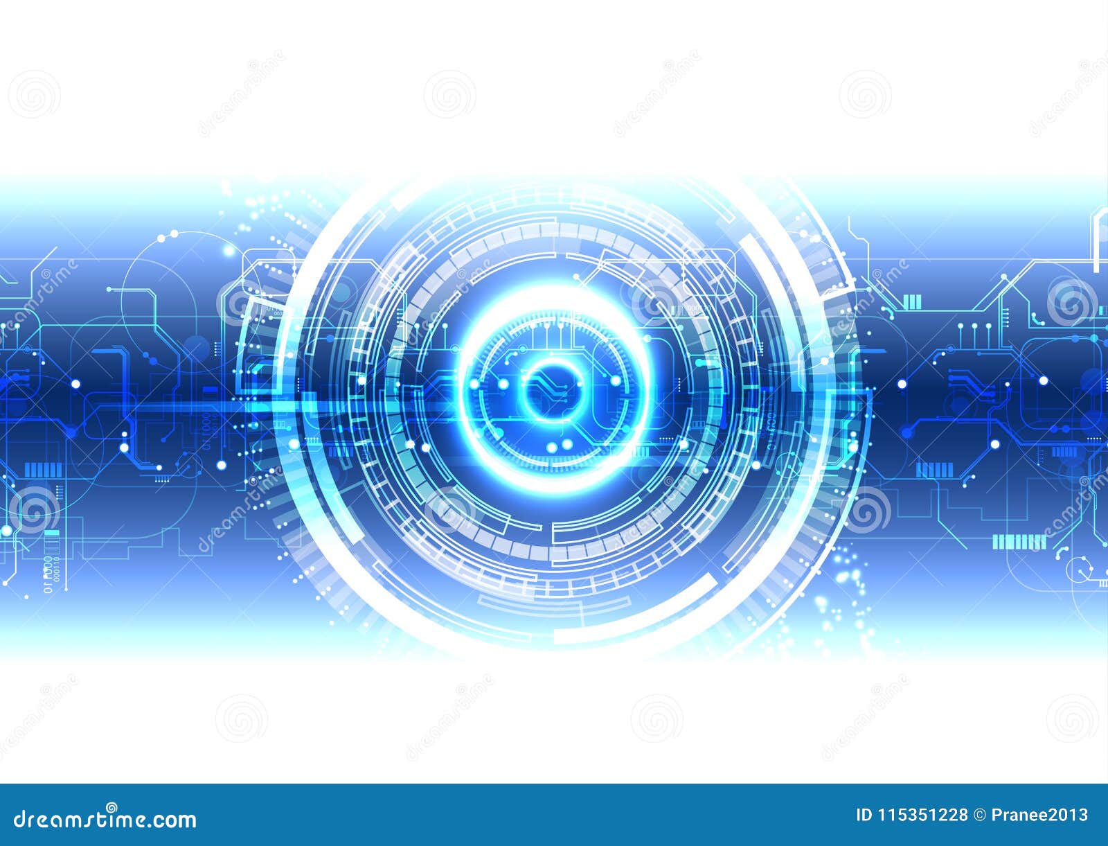 White Blue Technology Background Stock Vector - Illustration of connection,  motherboard: 115351228