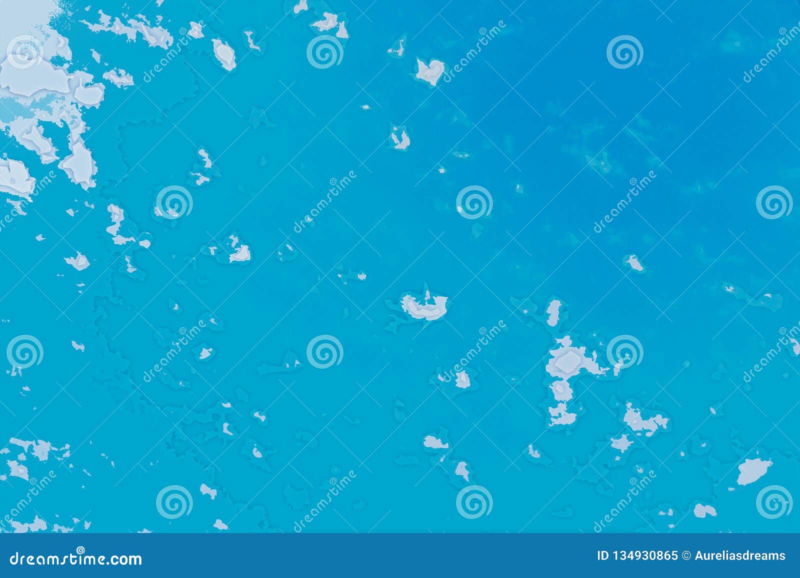 White, Blue and Cyan Background Texture. Abstract Map with North ...