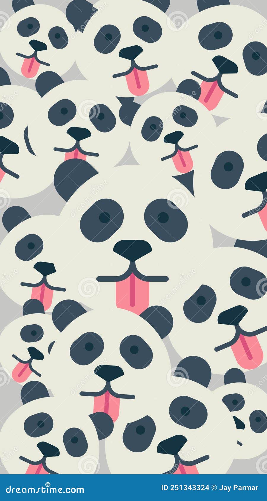 White Blue Grey Pink Abstract Cute Panda S Phone Wallpaper Stock  Illustration - Illustration of panda, brand: 251343324