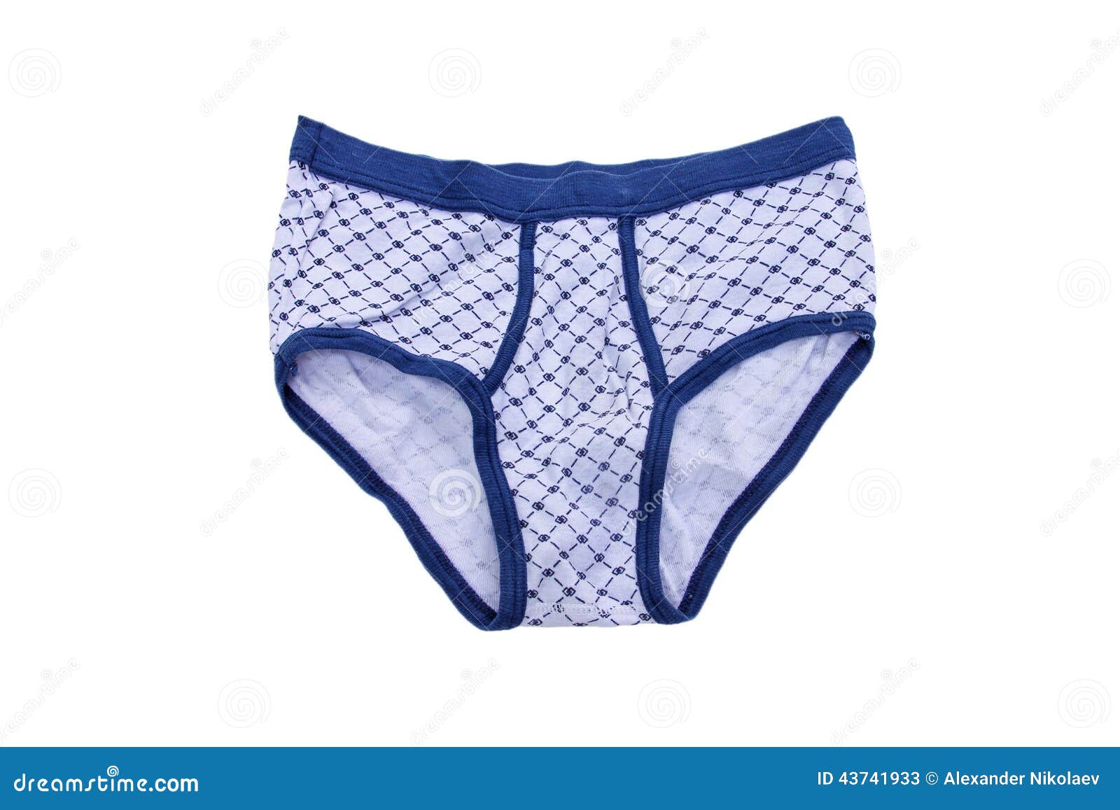 Whiteblue Men S Briefs Slips in a Cage Stock Image Image of blue