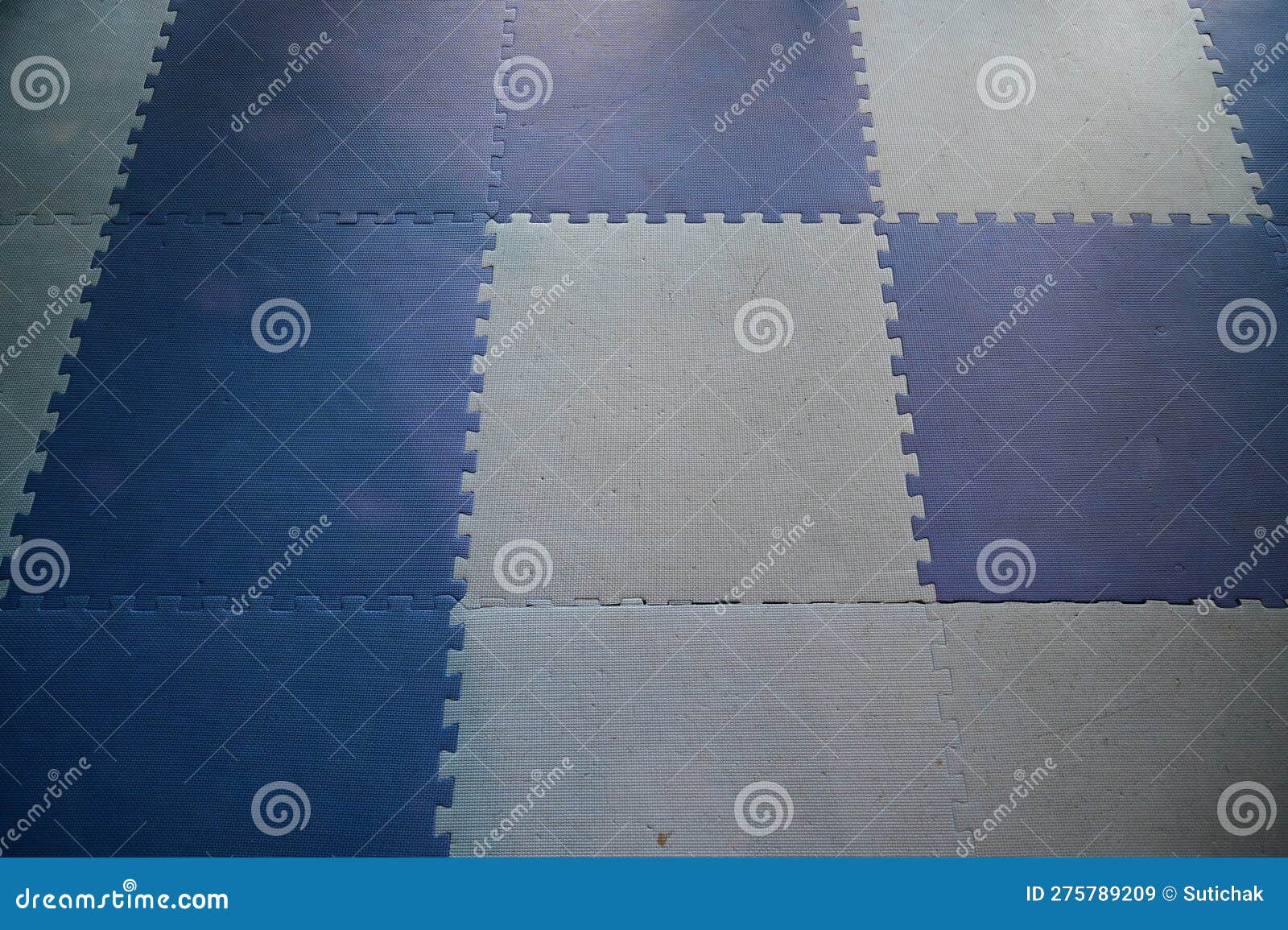 White and Blue Play Mats for Indoor Activity Stock Image Image of