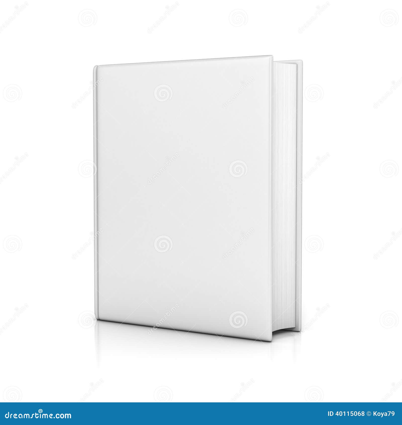 White Book with Blank Covers Stock Illustration Illustration of blank
